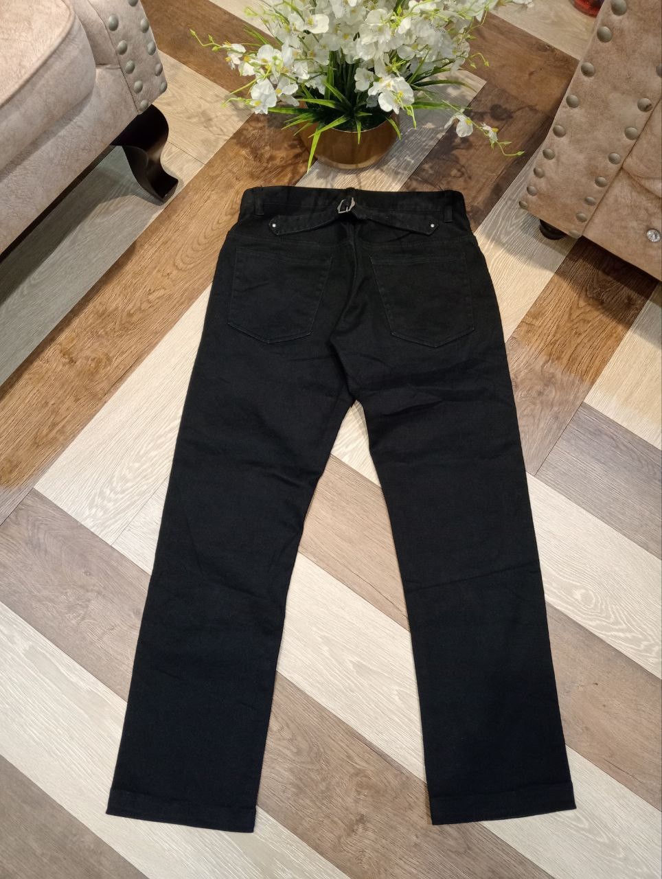 J. Press J. PRESS BUCKLE BACK BLACK JEANS Size US 31 - 8 Thumbnail
