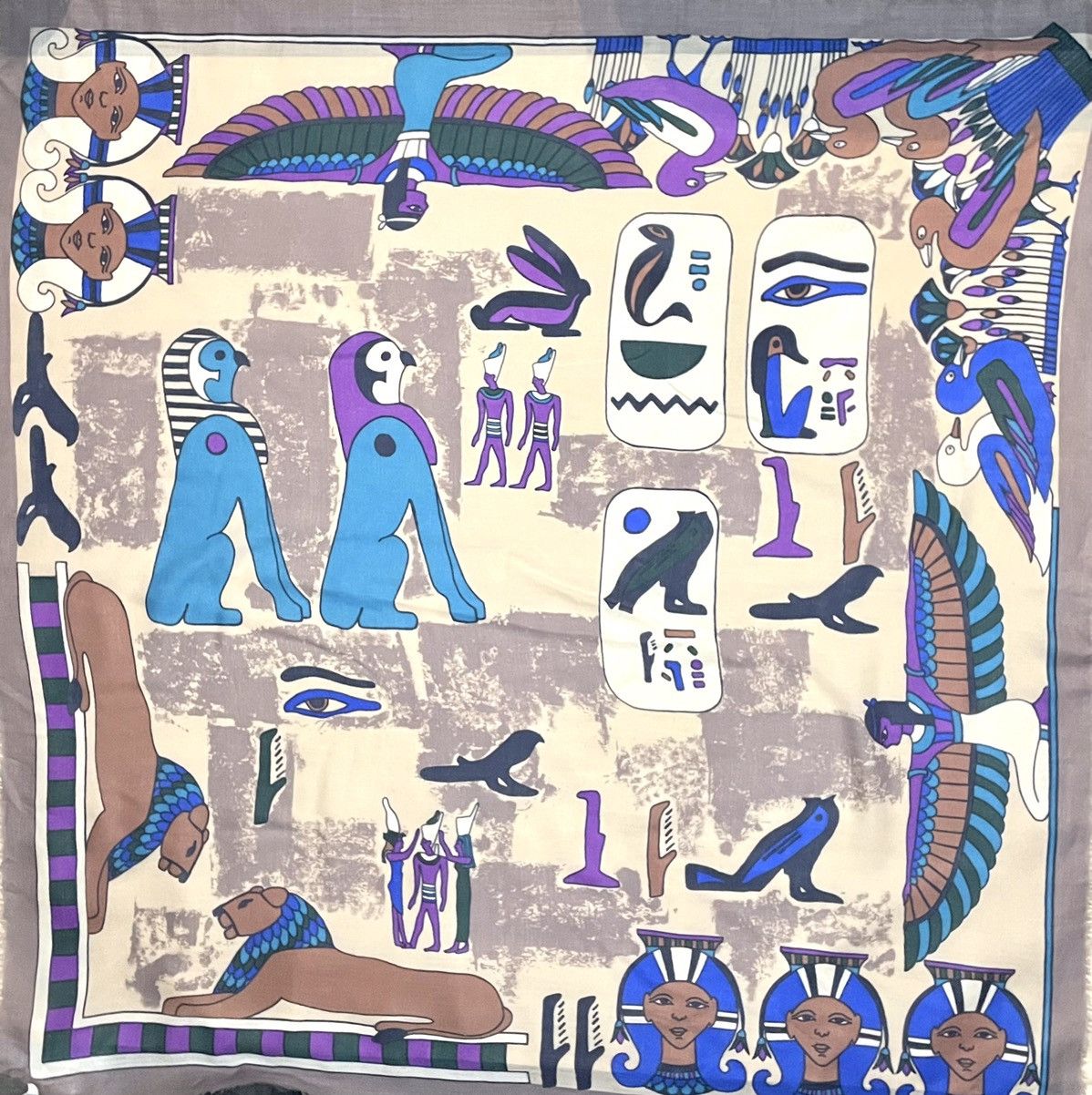 Other Patrick Stoffel Egypt style wool scarf shawl Size ONE SIZE - 4 Thumbnail