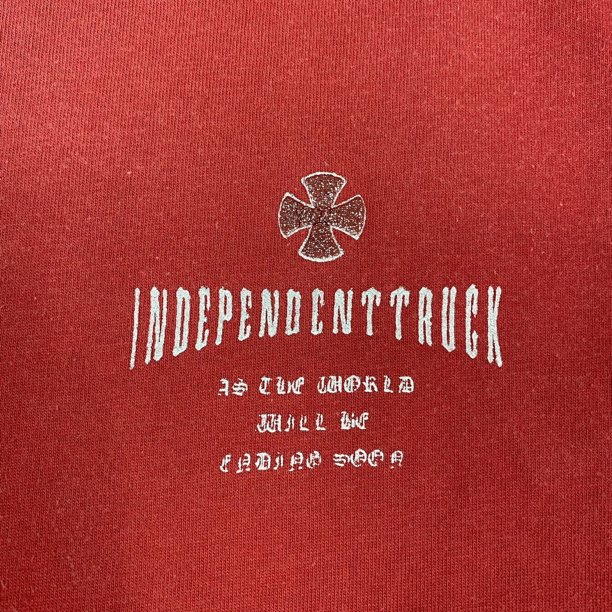 Independent Truck Co. × Vintage AS THE WORLD WILL BE ENDING SOON CROSS TEE Size US M / EU 48-50 / 2 - 6 Thumbnail