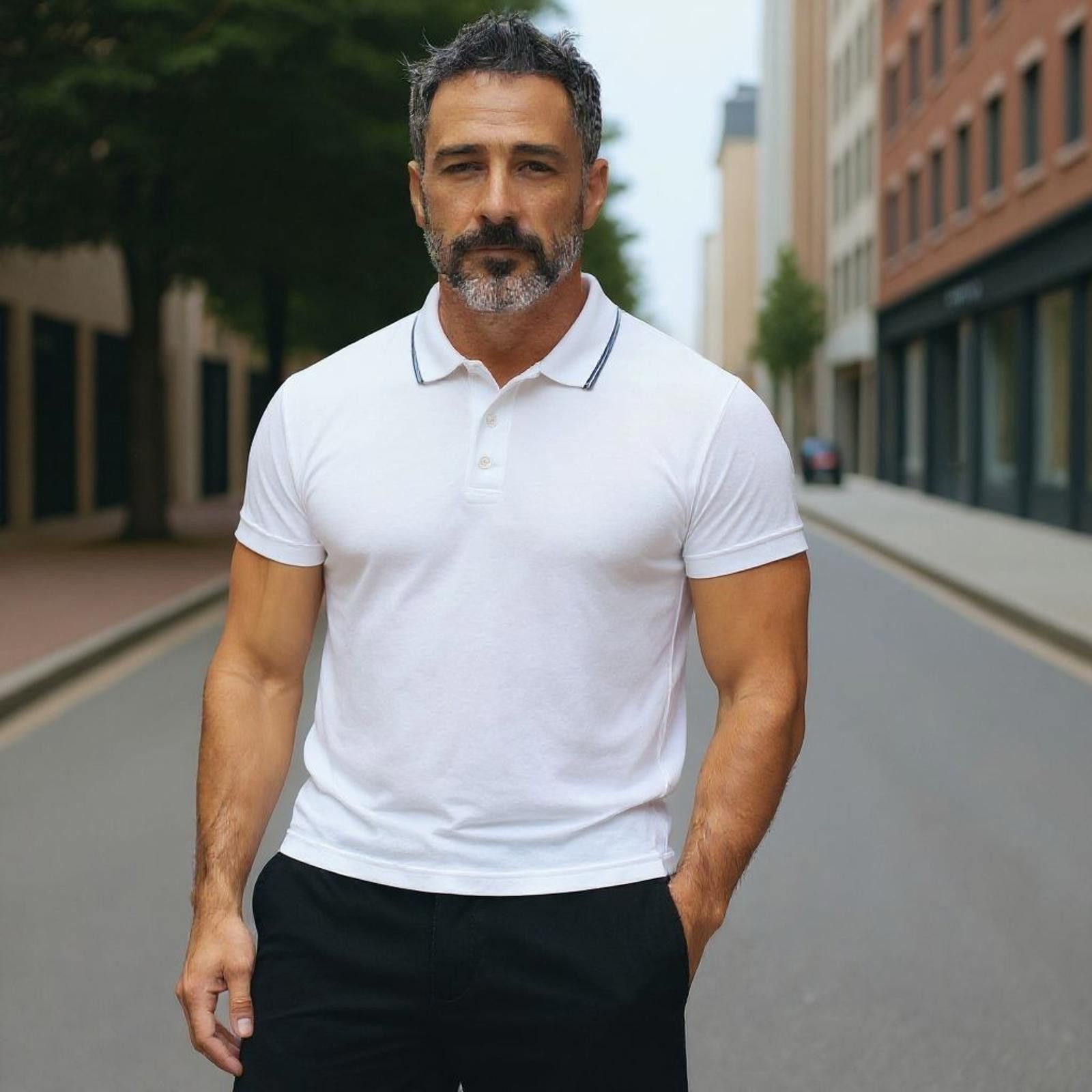 Designer Men's Black Casual Stretch Performance Shorts by COOLKEEP Size US 42 / EU 58 - 1 Thumbnail