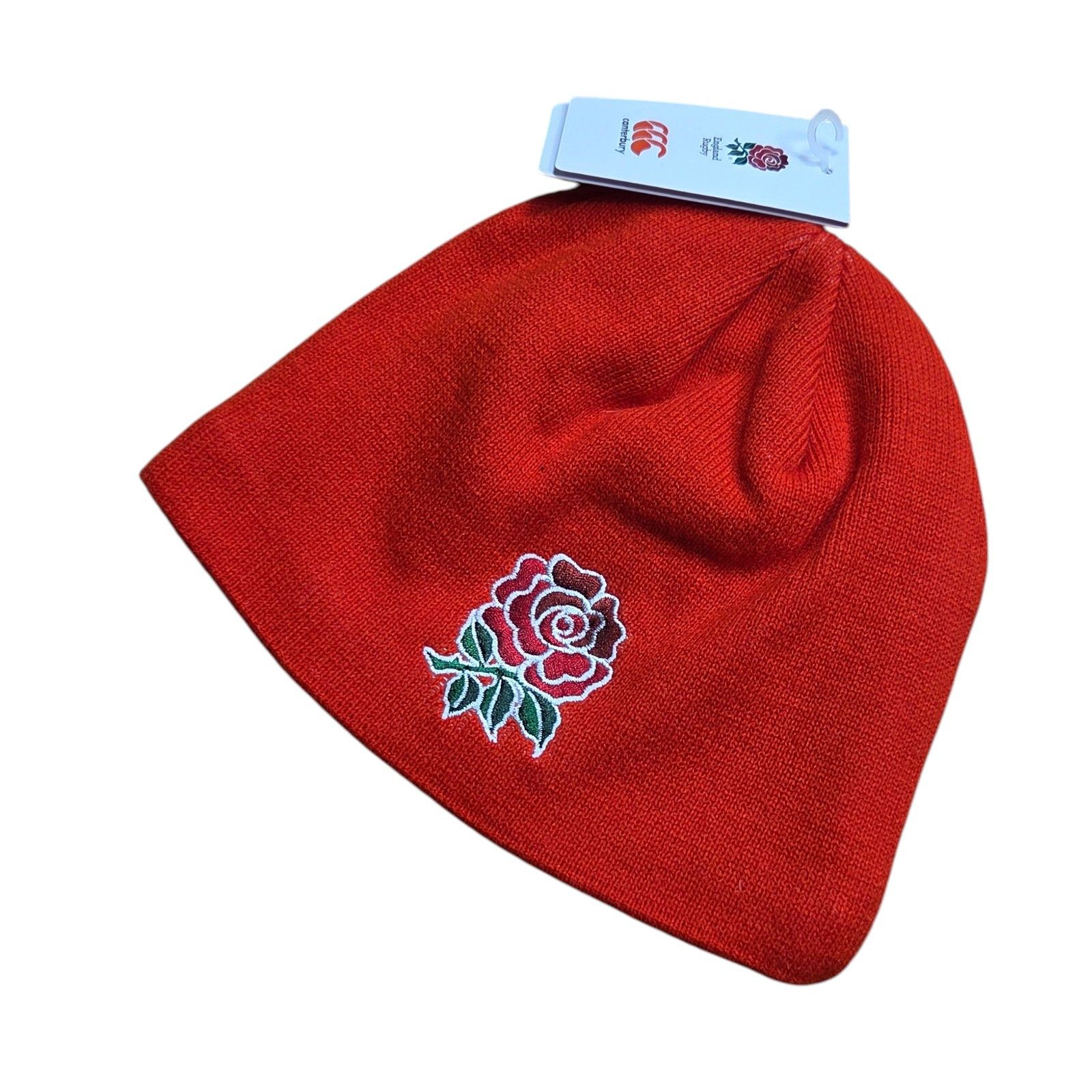 Canterbury of New Zealand Canterbury England Rose Rugby O2 Beanie Winter Hat Size ONE SIZE - 2 Thumbnail