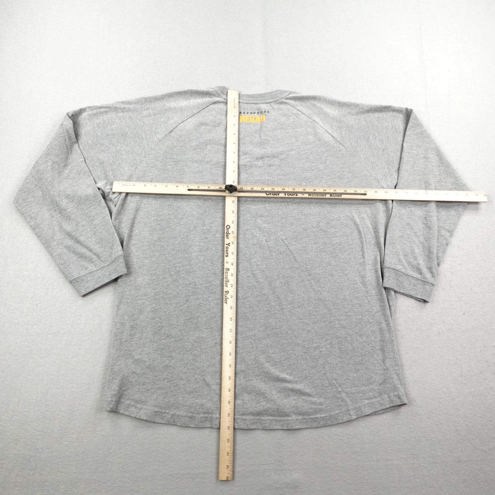 Ariat Ariat Shirt Mens 2XL Tall Gray Rebar Long Sleeve Work Utility Flex Crew Neck Size US XXL / EU 58 / 5 - 5 Thumbnail