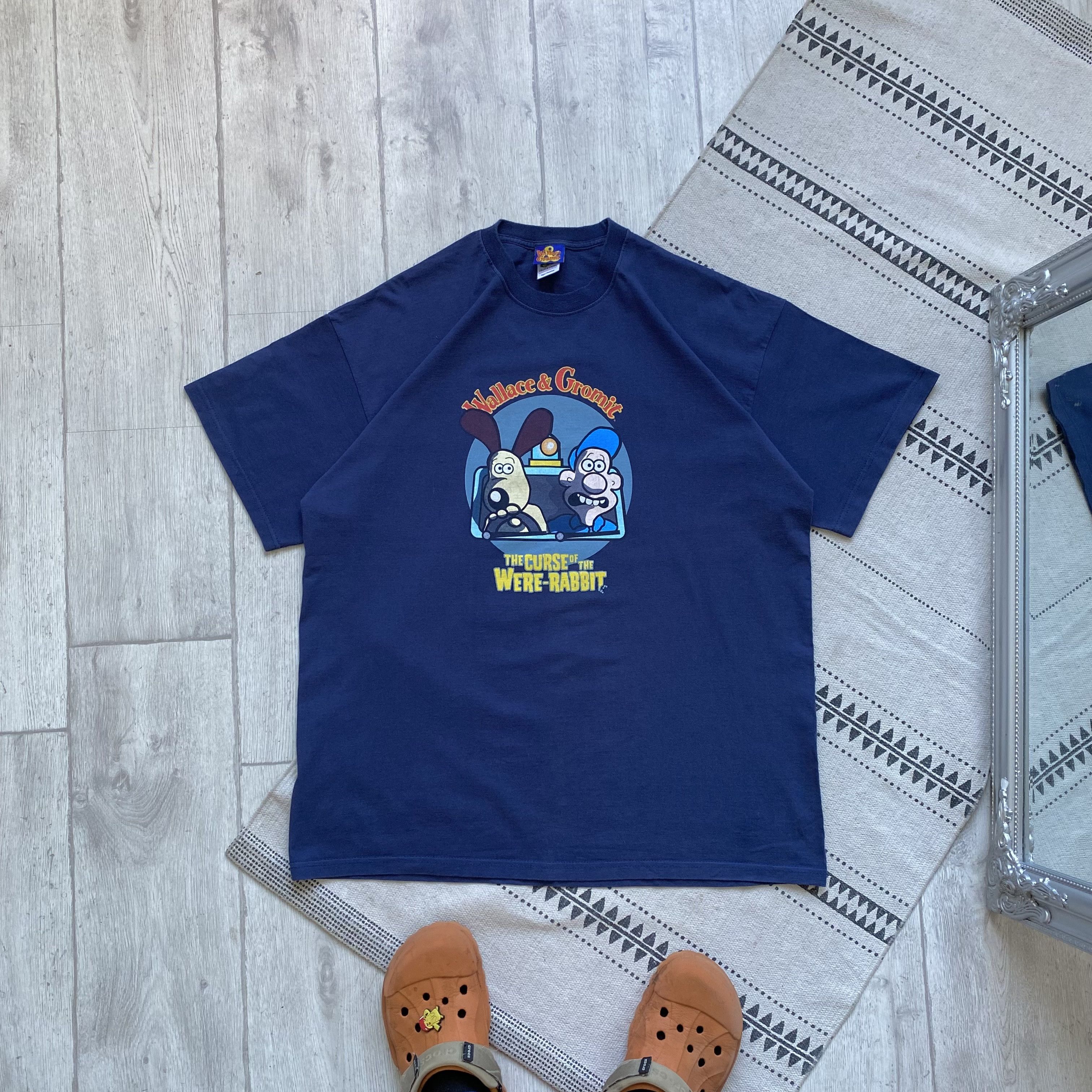 Cartoon Network Vintage 90s Wallace and Gromit logo tee Disney Size US XL / EU 56 / 4 - 1 Thumbnail