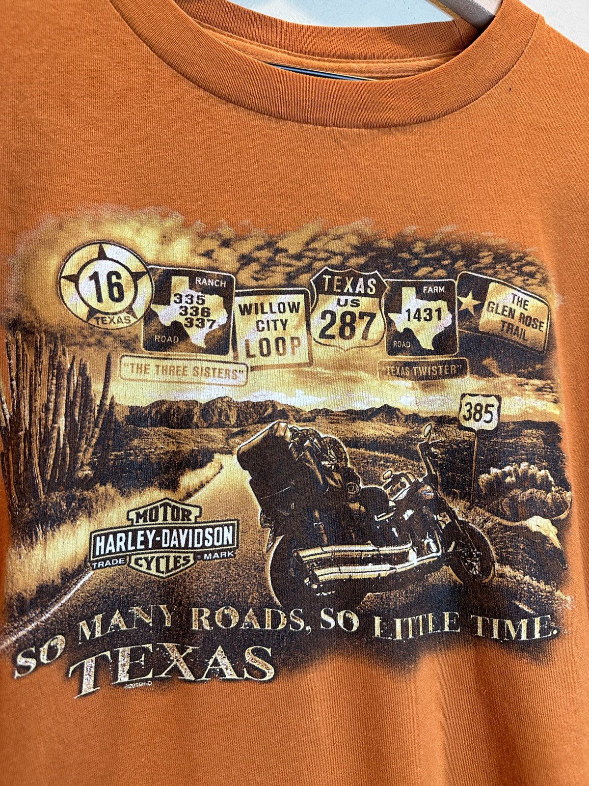 Harley Davidson *RARE* Harley Davidson So Many Roads Dallas Texas Shirt Size US XL / EU 56 / 4 - 4 Thumbnail