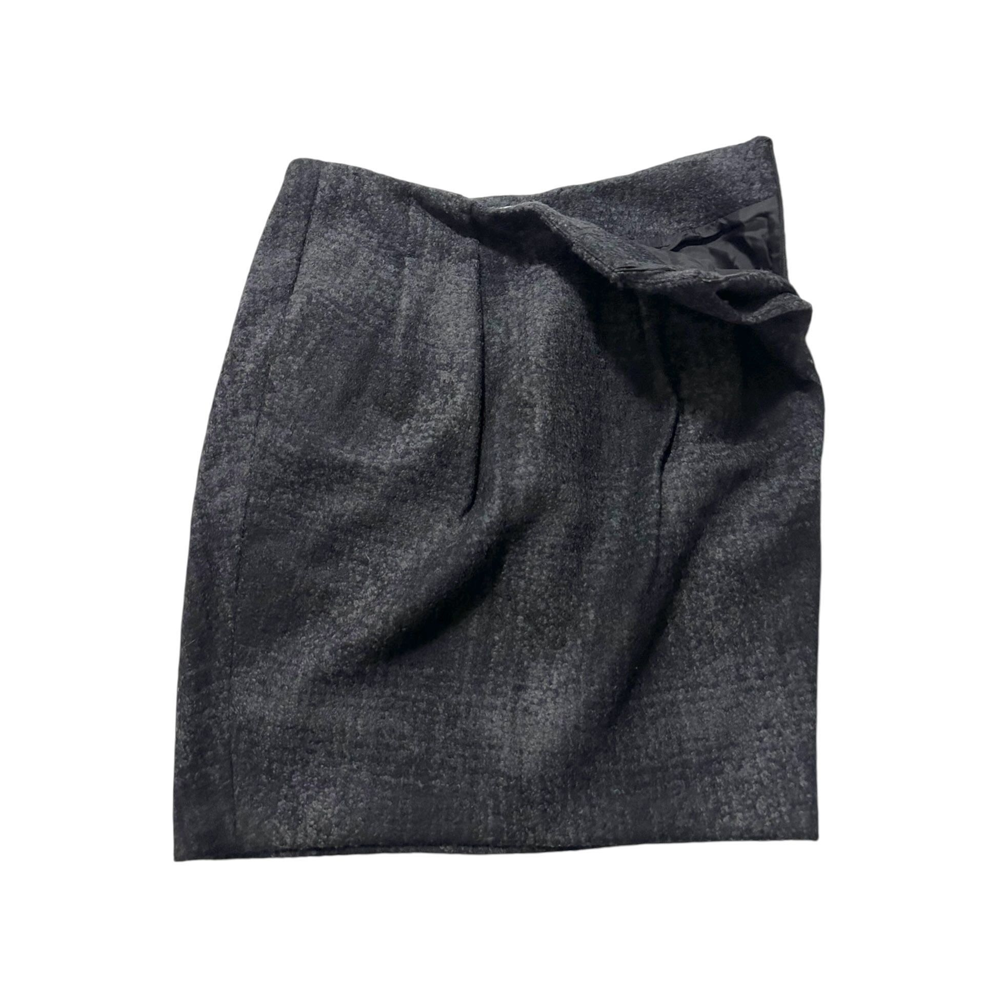 Prada Prada FW2009 Gray Plaid Wool Pencil Skirt IT 46 Made in Ital Size 32" / US 10 / IT 46 - 6 Thumbnail