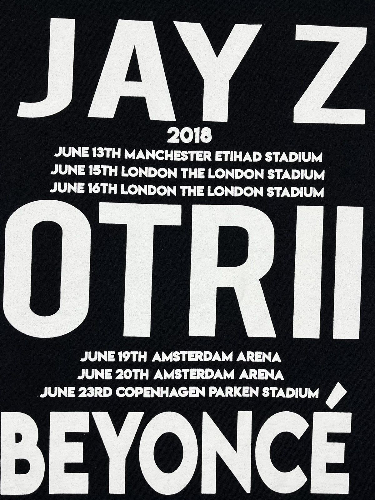 Band Tees Jay Z x Beyonce On the Run II Tour tee 2018 Size US L / EU 52-54 / 3 - 7 Thumbnail