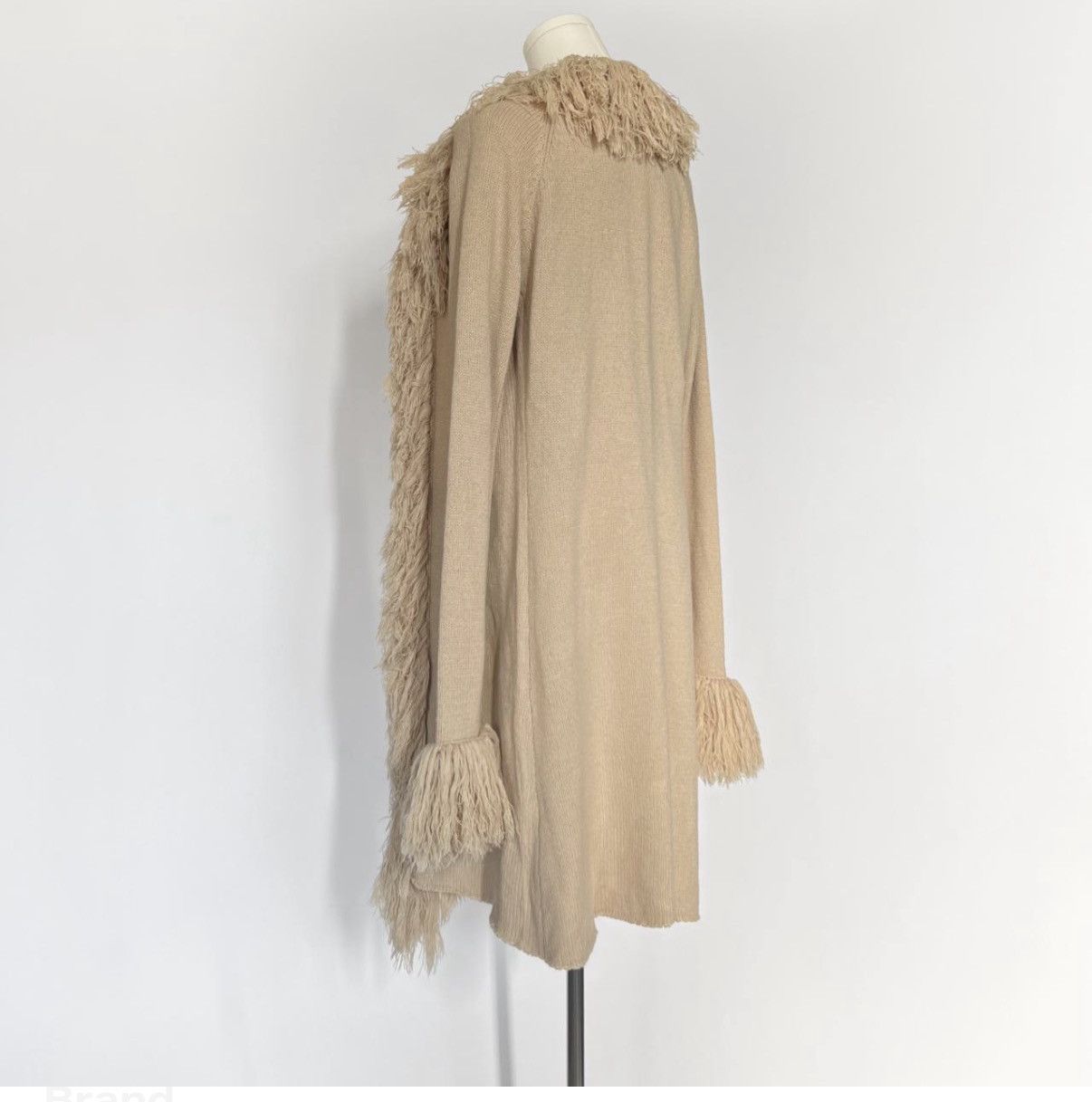Other Fluffy fringe flare sleeve cardigan Size L / US 10 / IT 46 - 3 Thumbnail