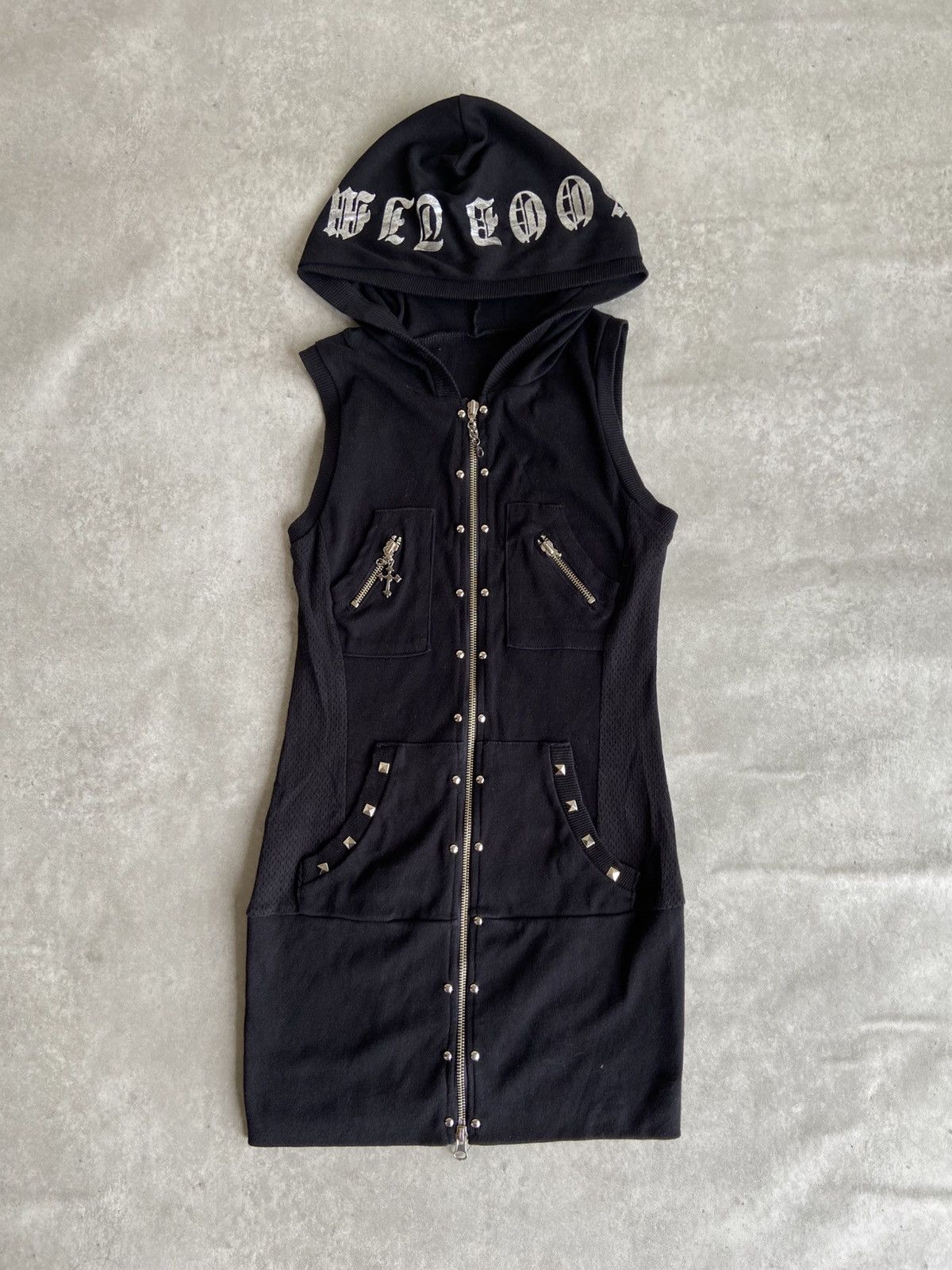 If Six Was Nine Vintage Y2K Sleeves Hoodie Chrome Punk Style Size US M / EU 48-50 / 2 - 1 Thumbnail