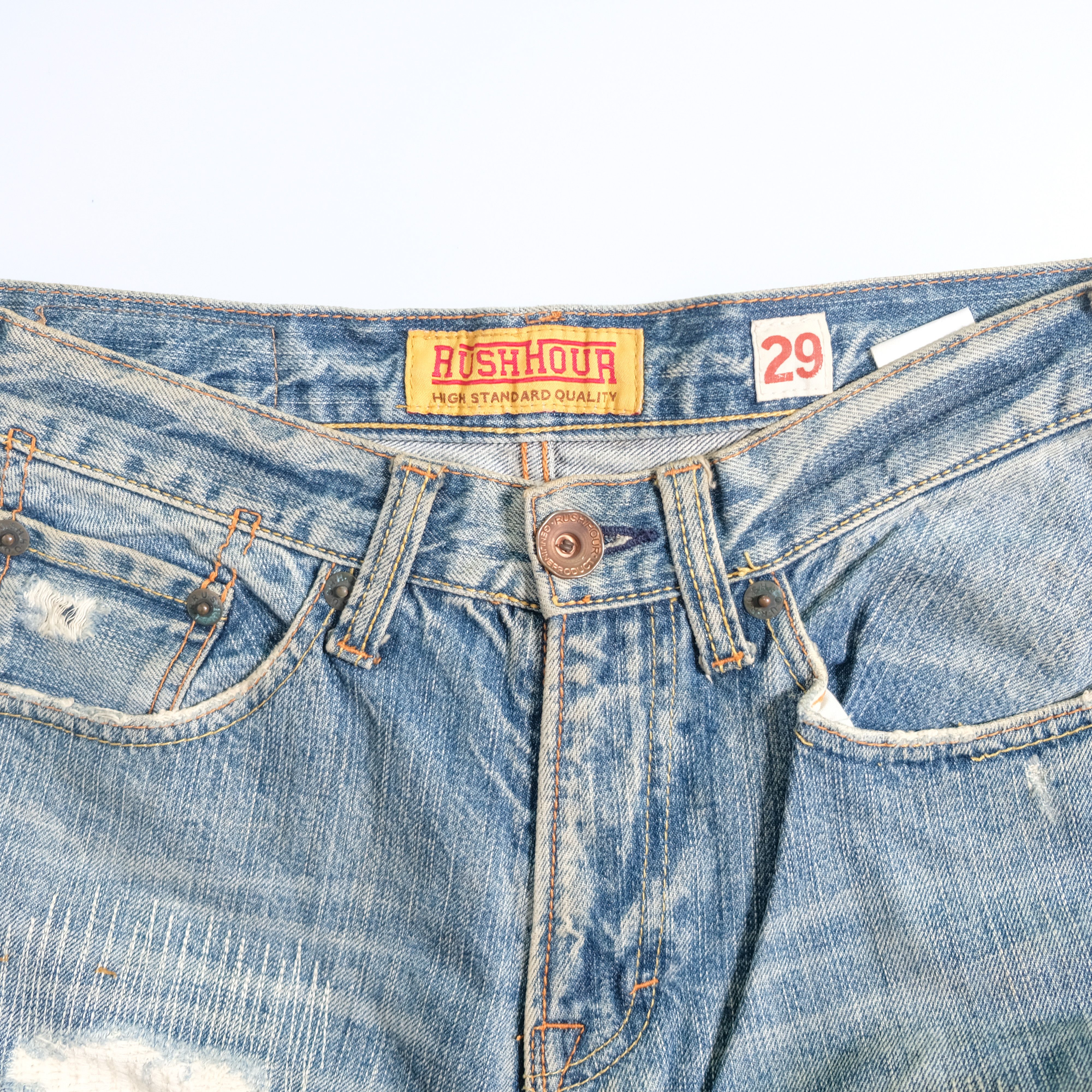 Other Rush hour distressed denim embroidery jeans Size US 29 - 4 Thumbnail