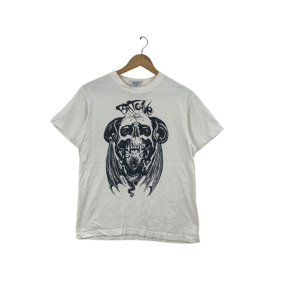 Other BAT CAVE Skull Bones Pentagram Logo Tee Shirt Top Heavy Size US M / EU 48-50 / 2 - 1 Thumbnail
