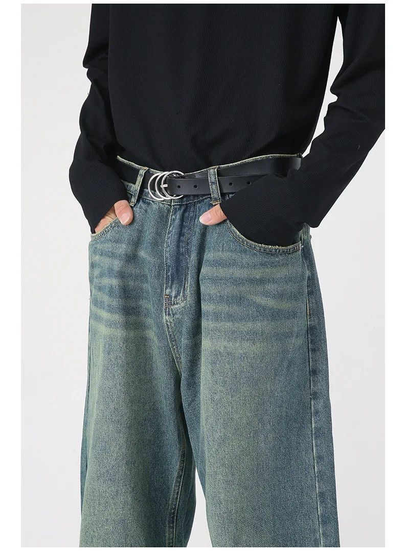 Japanese Brand Retro washed damaged baggy jeans y2k hip hop Size US 32 / EU 48 - 6 Thumbnail