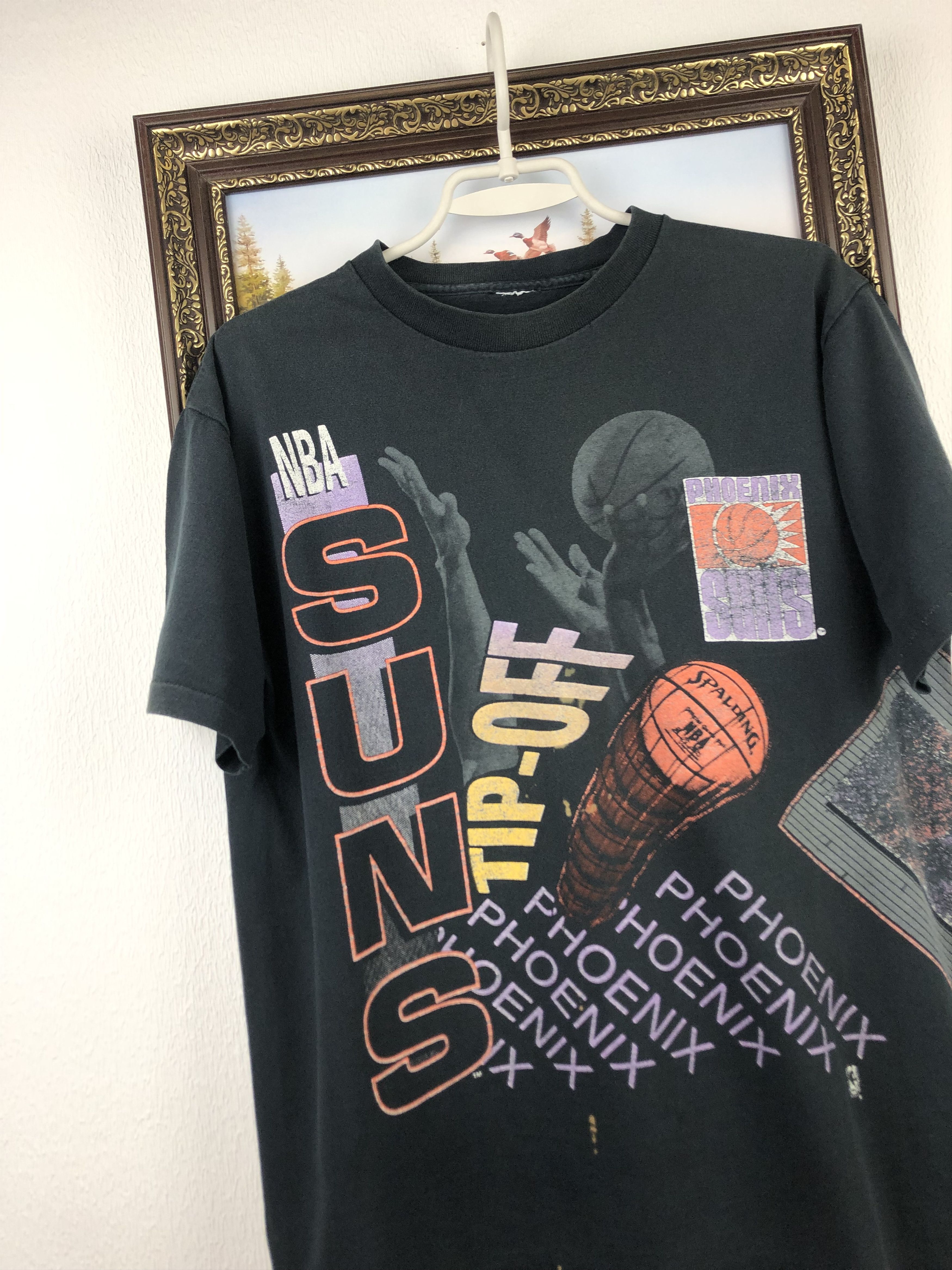NBA × Vintage Vintage Phoenix Suns Over Print Shirt Barkley NBA Faded Rare Size US M / EU 48-50 / 2 - 3 Thumbnail