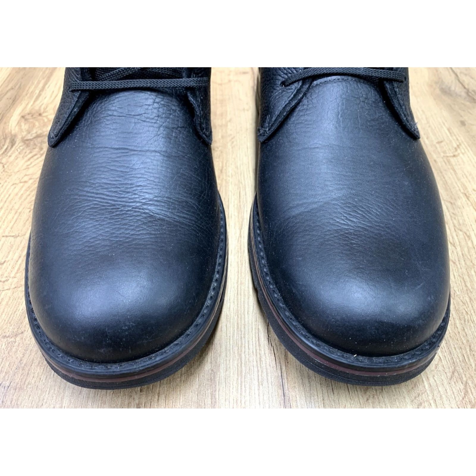 NWT Clarks Boots Men\'s 12 M Morris Peak Pebbled Chukka Waterproof Leather Black Men main image 3