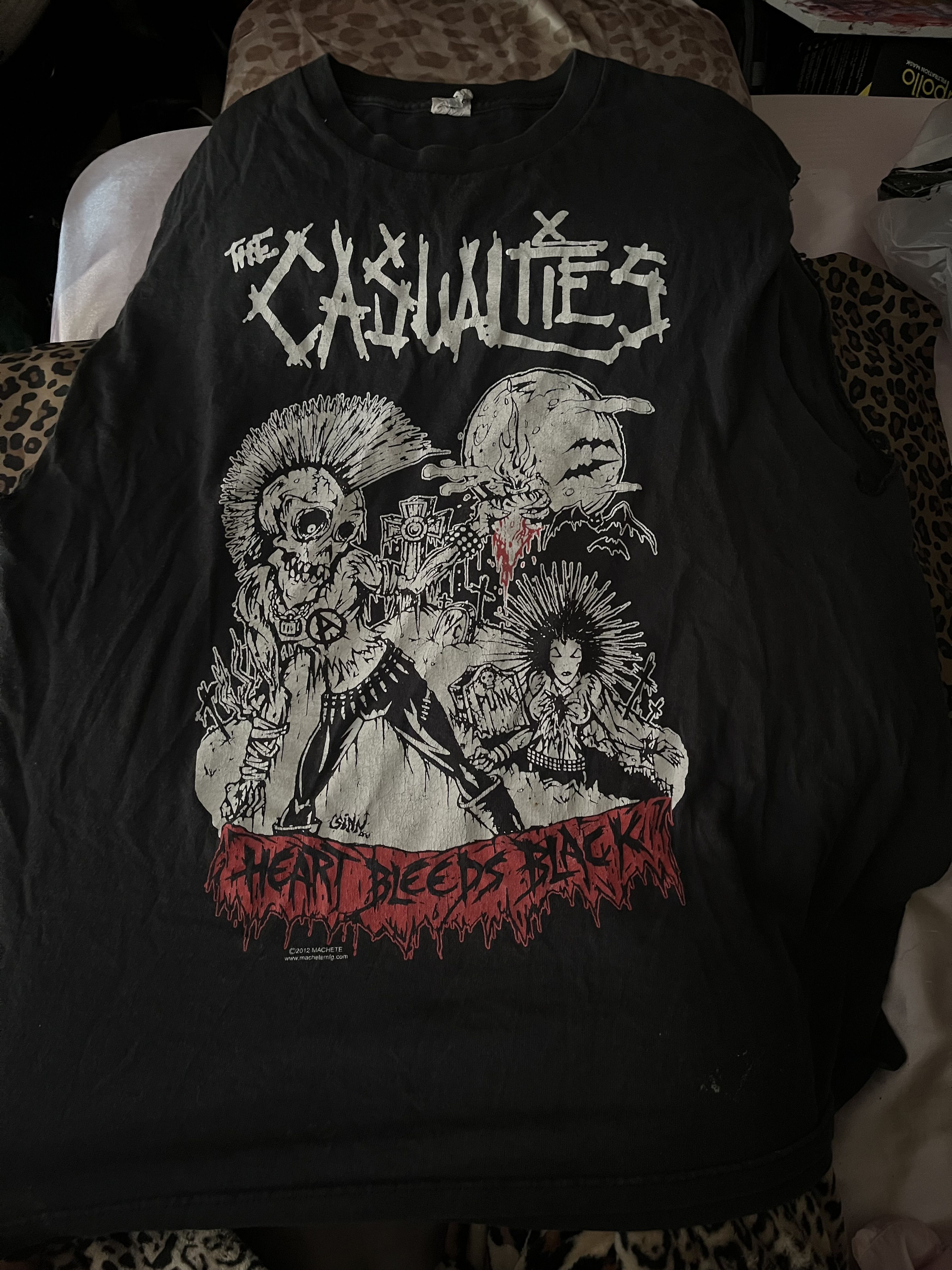 image of Delta The Casualties - Heart Bleeds Black 2012, Men's (Size XL)