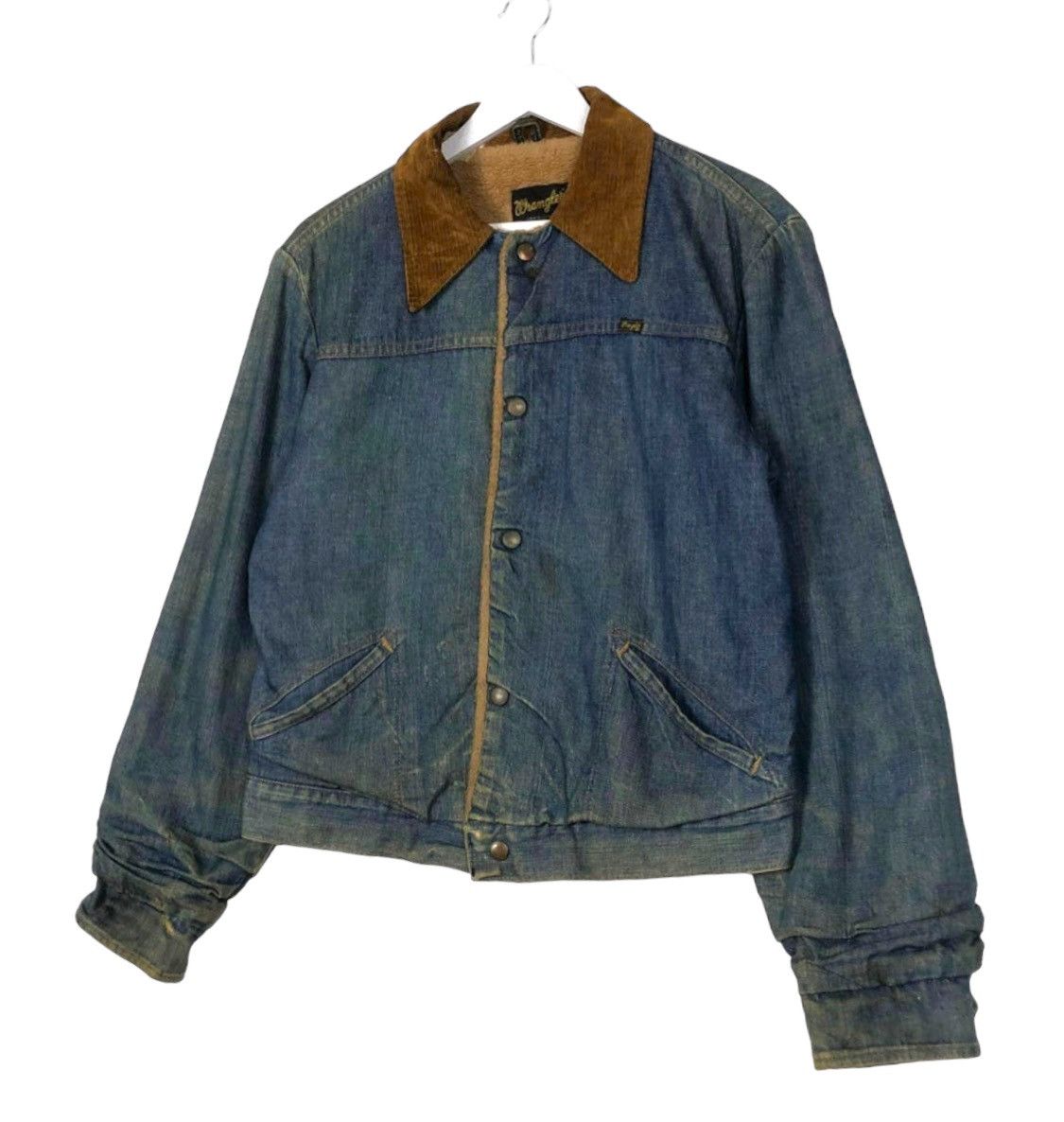 Vintage × Wrangler 💥60s WRANGLER USA DENIM SHERPA WORKER JACKET Size US M / EU 48-50 / 2 - 3 Thumbnail