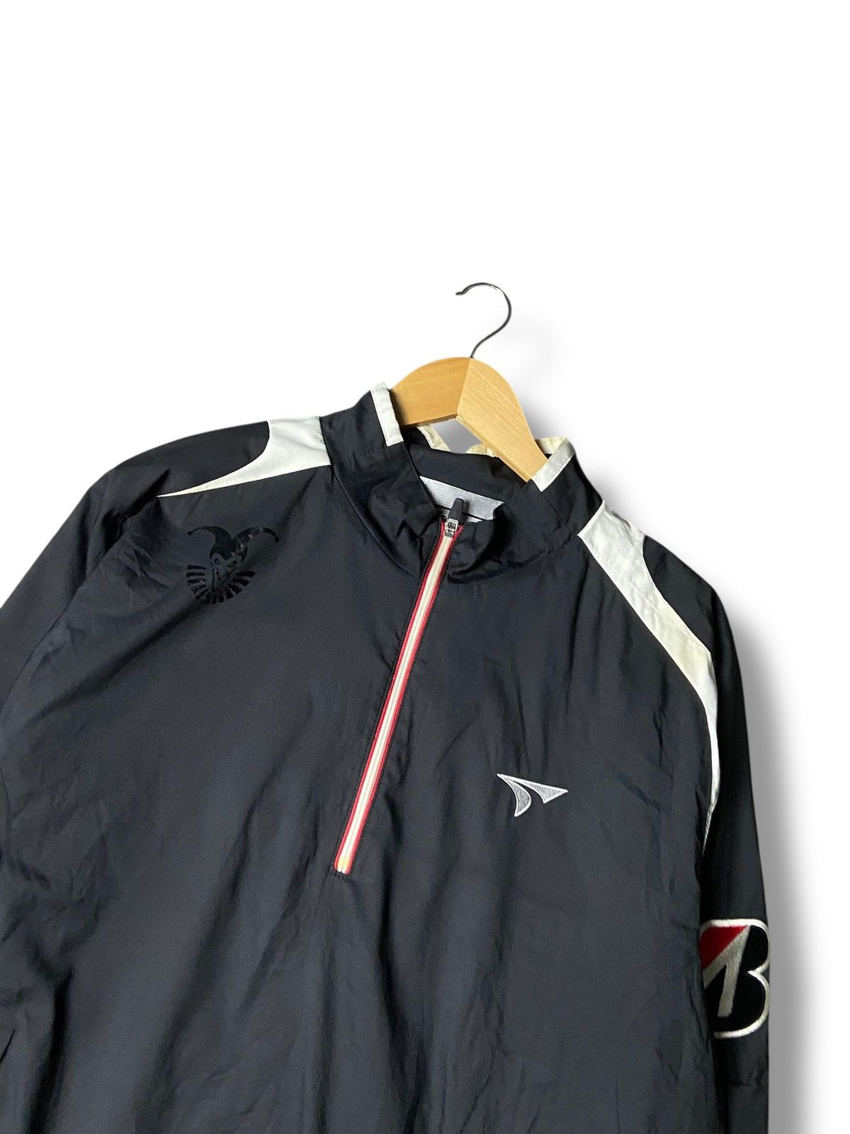Japanese Brand Tour Stage Quarter Zip Pullover Windbreaker Jacket (163) Size US L / EU 52-54 / 3 - 6 Thumbnail