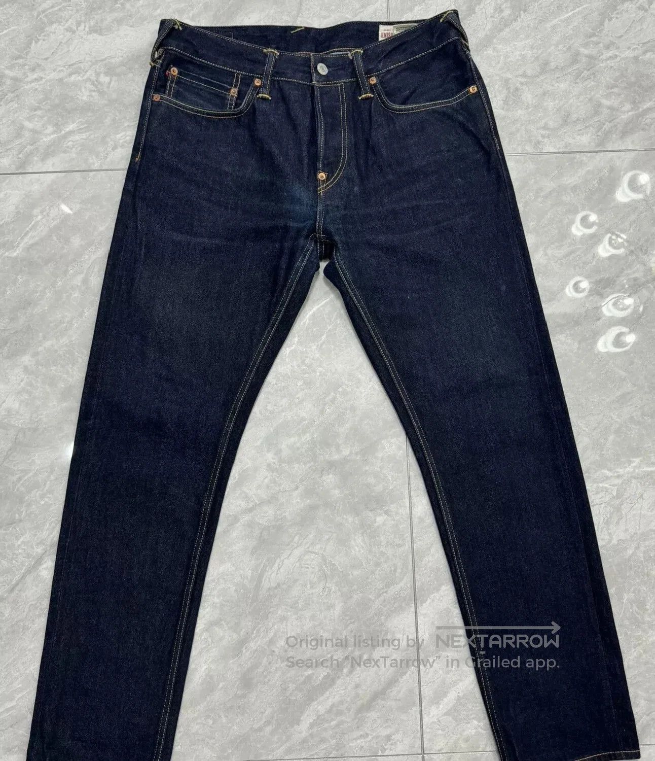 Evisu Evisu White Daruma Embroidered Jeans. Size US 33 - 5 Thumbnail