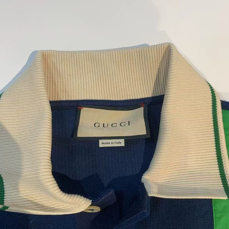 Gucci Gucci SS23 color-block striped pattern polo shirt 2503-Next Size US M / EU 48-50 / 2 - 3 Thumbnail