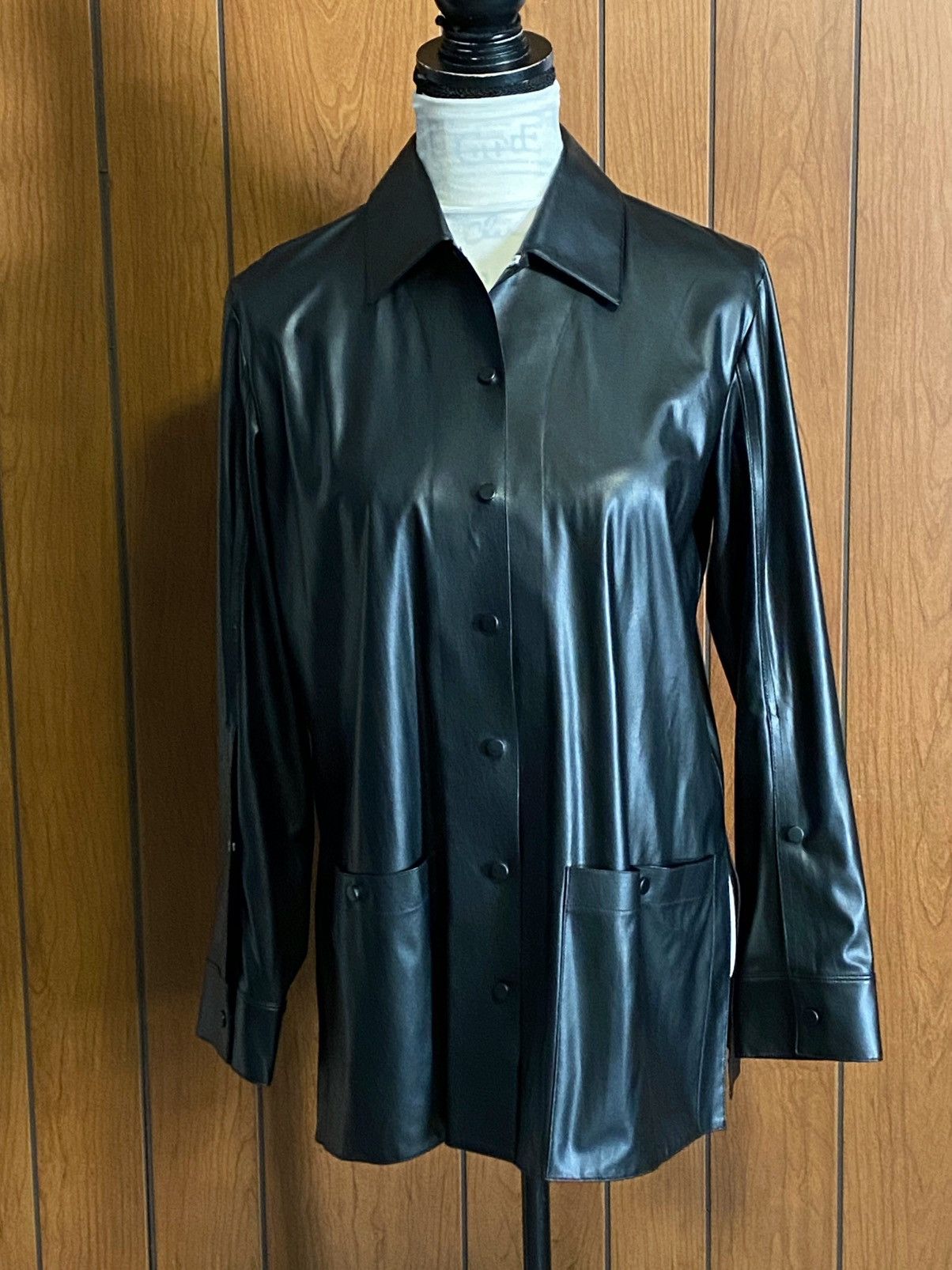 Theory Theory Shirt Jacket in Faux Leather size M Size M / US 6-8 / IT 42-44 - 4 Thumbnail