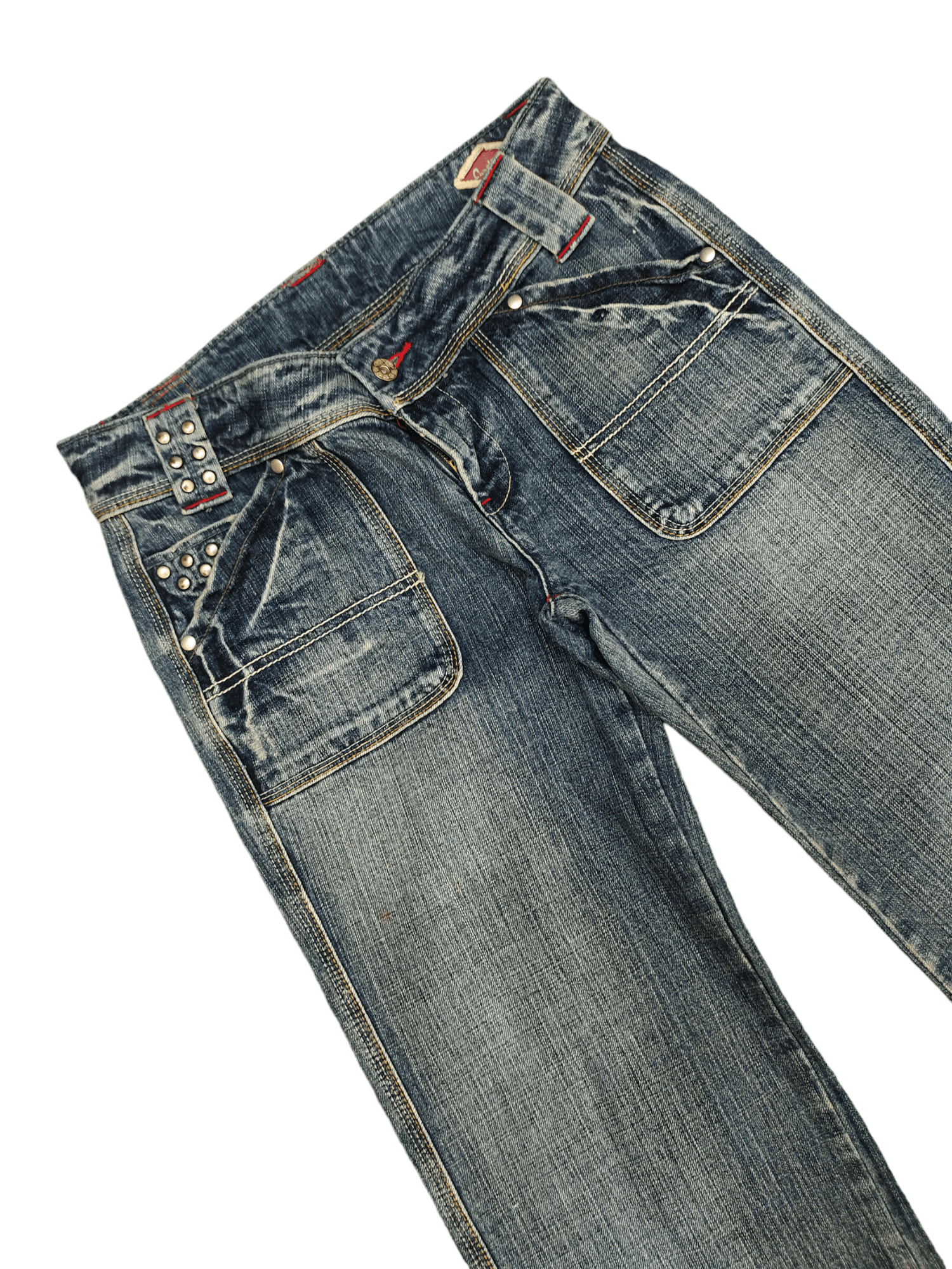 Hysteric Glamour × Undercover Flare Jeans Camel Road Faded Low Rise Wide Leg Boot Cut Goa Size US 29 - 5 Thumbnail