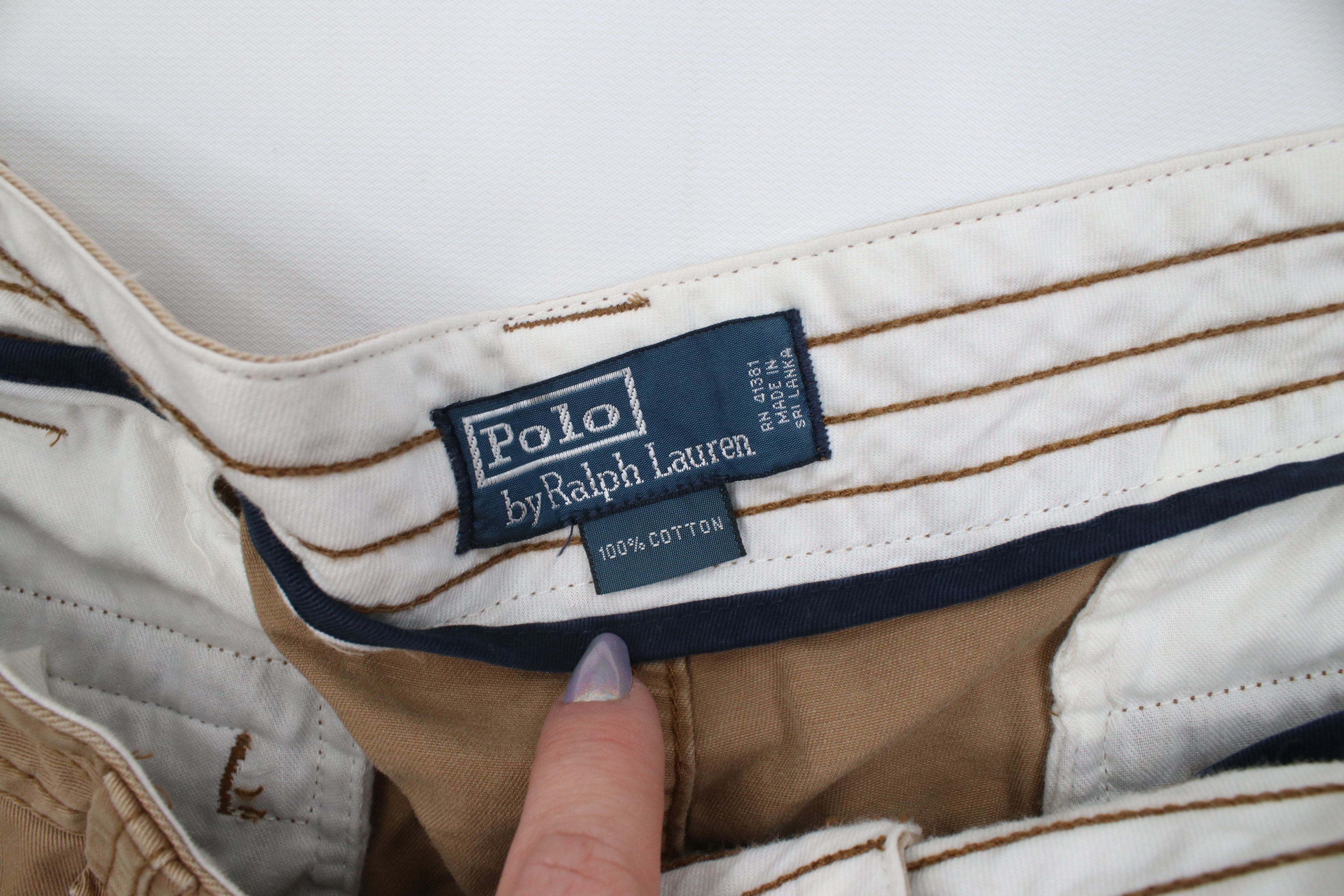 Polo Ralph Lauren Vintage 90s Ralph Lauren Surplus Cargo Shorts Brown Size US 42 / EU 58 - 7 Thumbnail