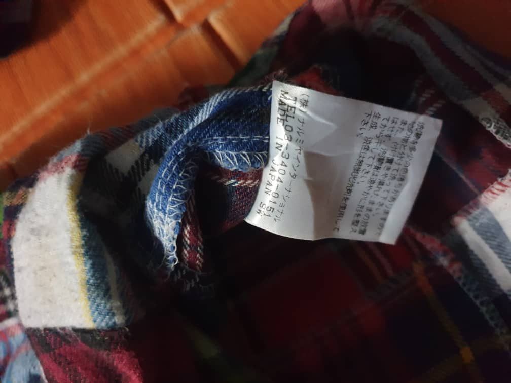 Japanese Brand 💥 Blue Cross Patchwork Japanese brand Shirt Size US L / EU 52-54 / 3 - 3 Thumbnail