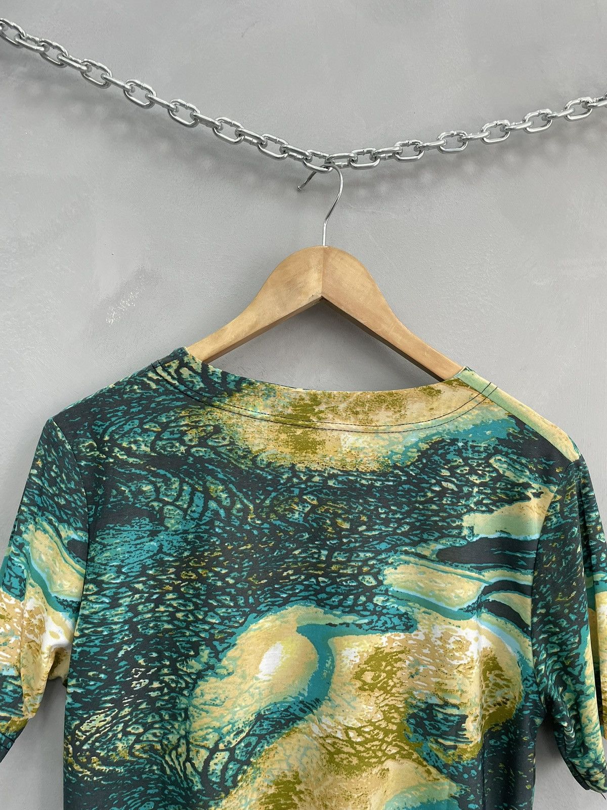 Japanese Brand × Roberto Cavalli × Vintage Vintage Roberto Cavalli style abstract t shirt slim fit Size US M / EU 48-50 / 2 - 11 Thumbnail