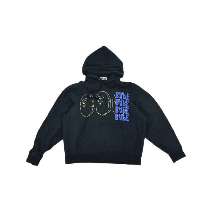 Bape BAPE Men's Black Reversed Logo Pullover Hoodie Size US XXL / EU 58 / 5 - 3 Thumbnail