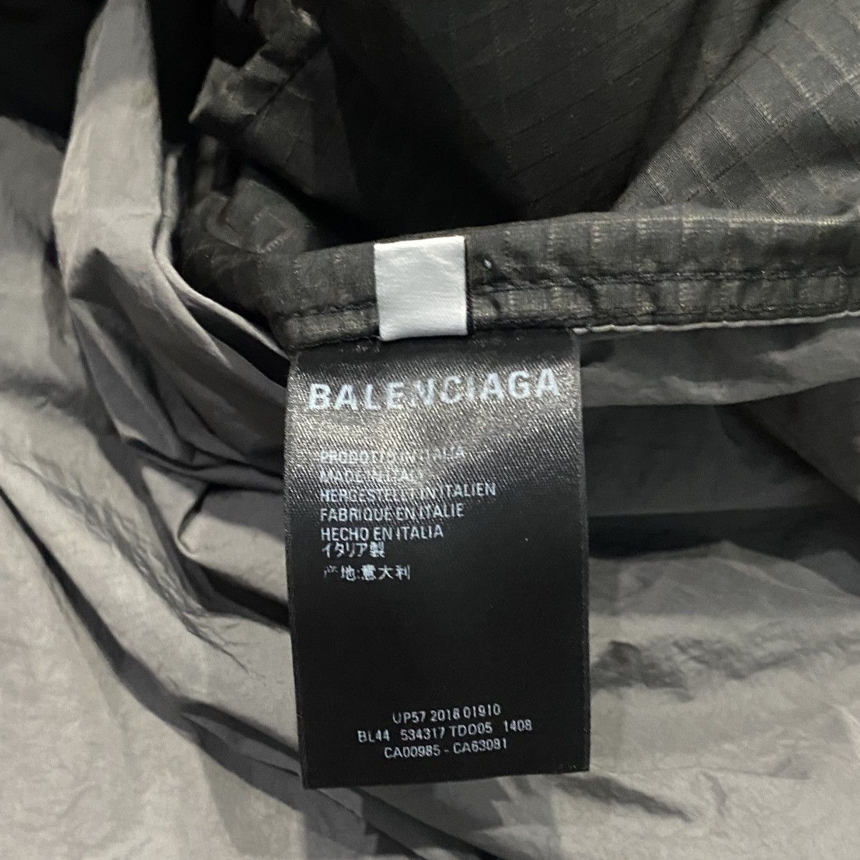 Balenciaga Balenciaga Logo Gray Windbreaker Size US XL / EU 56 / 4 - 3 Thumbnail