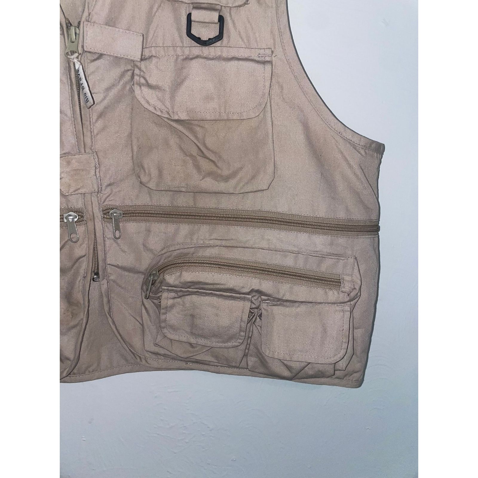 Vintage Vintage Fishing Vest Rio Bravo Outdoor Adventure Brown Large Size US L / EU 52-54 / 3 - 5 Thumbnail