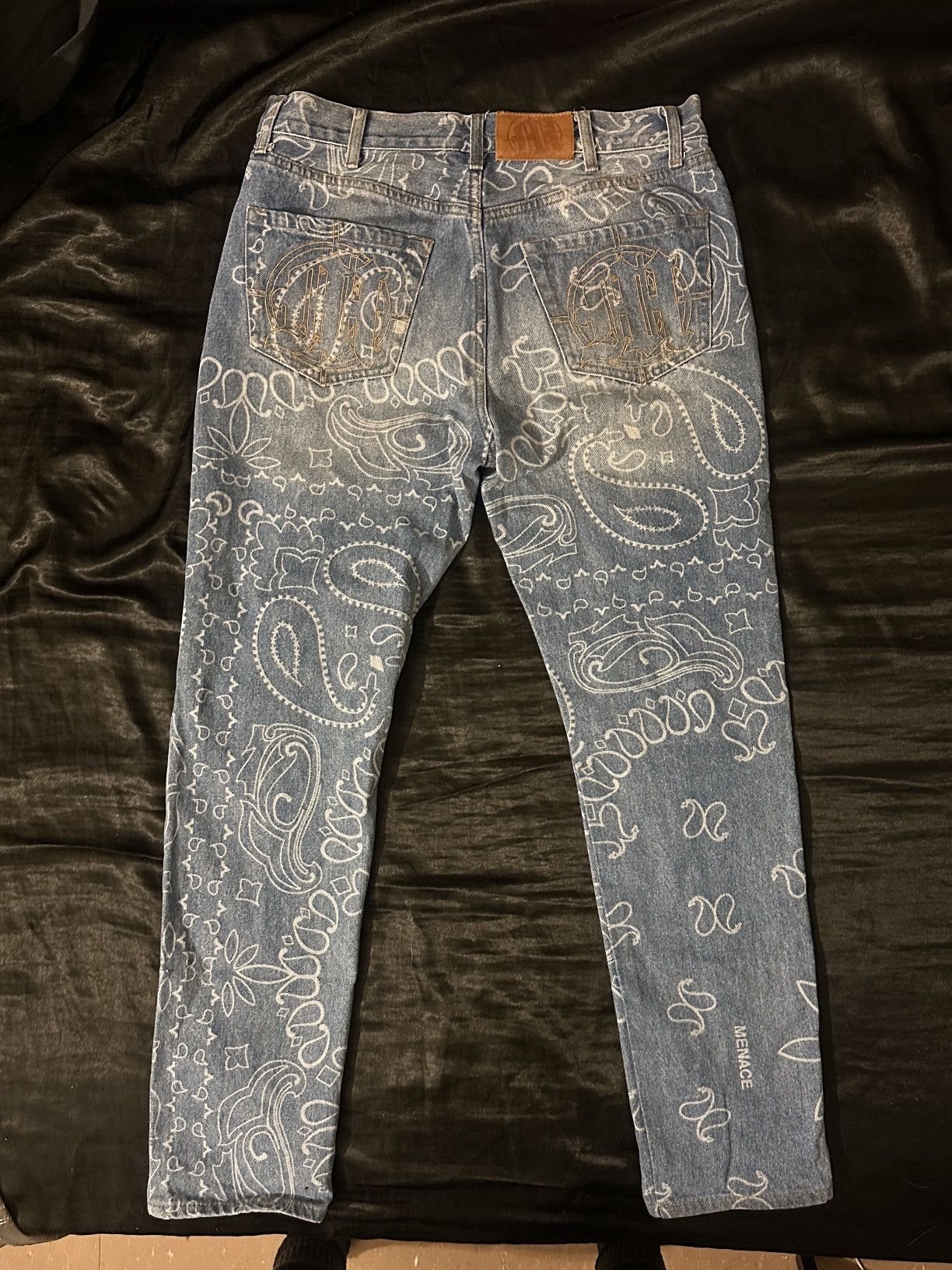 Menace Menace Paisley denim Pants 32x32 Size US 32 / EU 48 - 2 Thumbnail