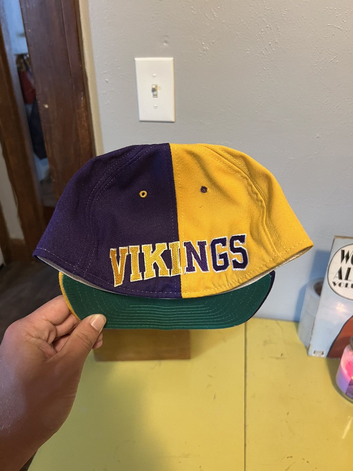 American Needle × Vintage Vintage Minnesota Vikings American Needle Hat 7 3/8 Size ONE SIZE - 3 Thumbnail