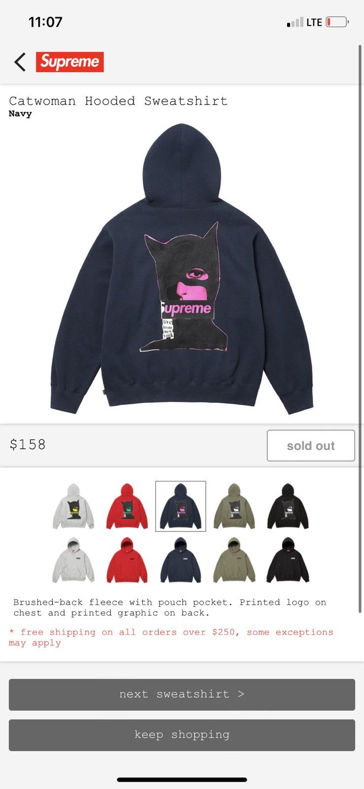 Supreme Supreme Cat Woman Hoodie | Grailed