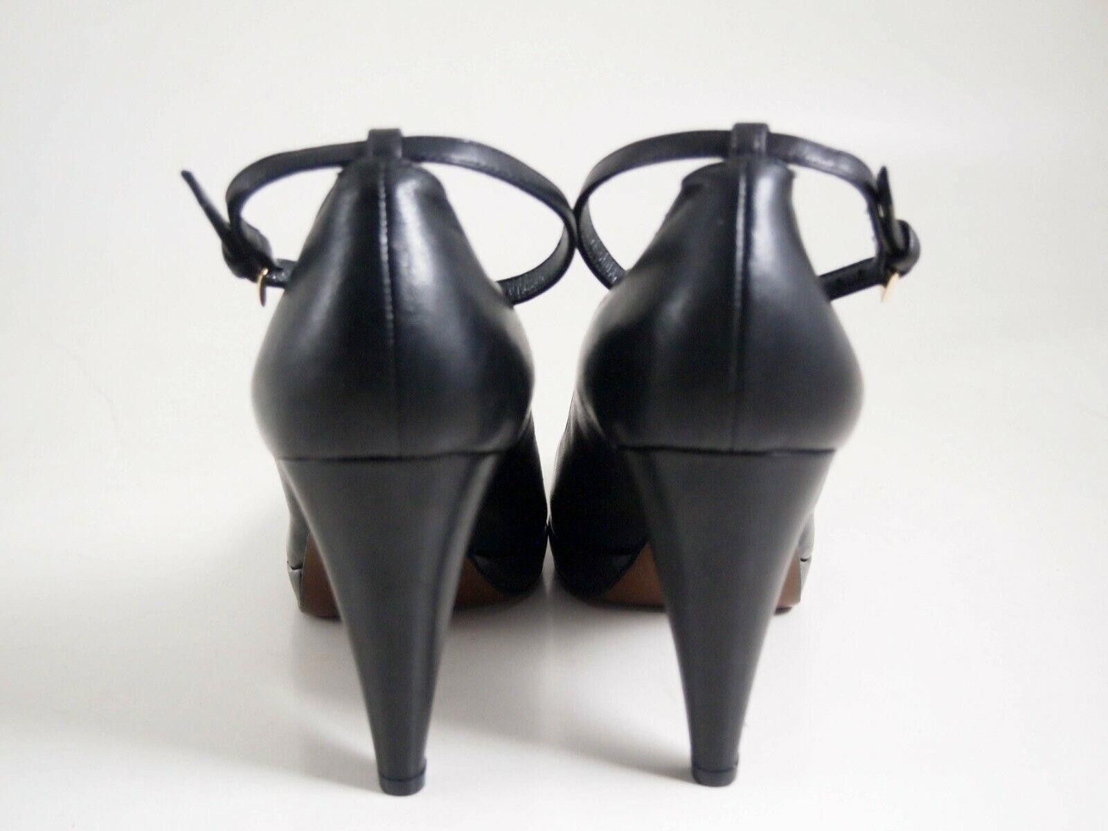 Walter Steiger Walter Steiger High Heel Sandals Black Leather US 10.5 EU 41 Size US 10.5 / IT 40.5 - 5 Thumbnail