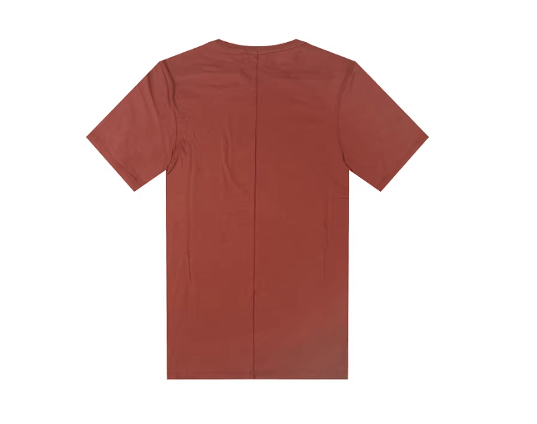 Rick Owens Rick Owens RO men's orange-pink long cotton tee, in stock Size US S / EU 44-46 / 1 - 2 Thumbnail