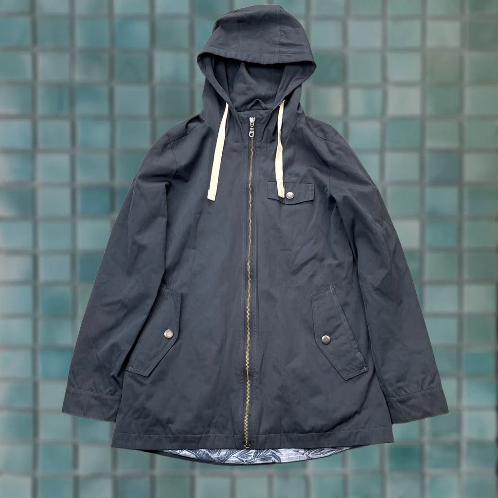 Vintage Bridge & Burn Jacket Womens Small Black Cotton Hooded Full Zip Coat Size S / US 4 / IT 40 - 1 Thumbnail