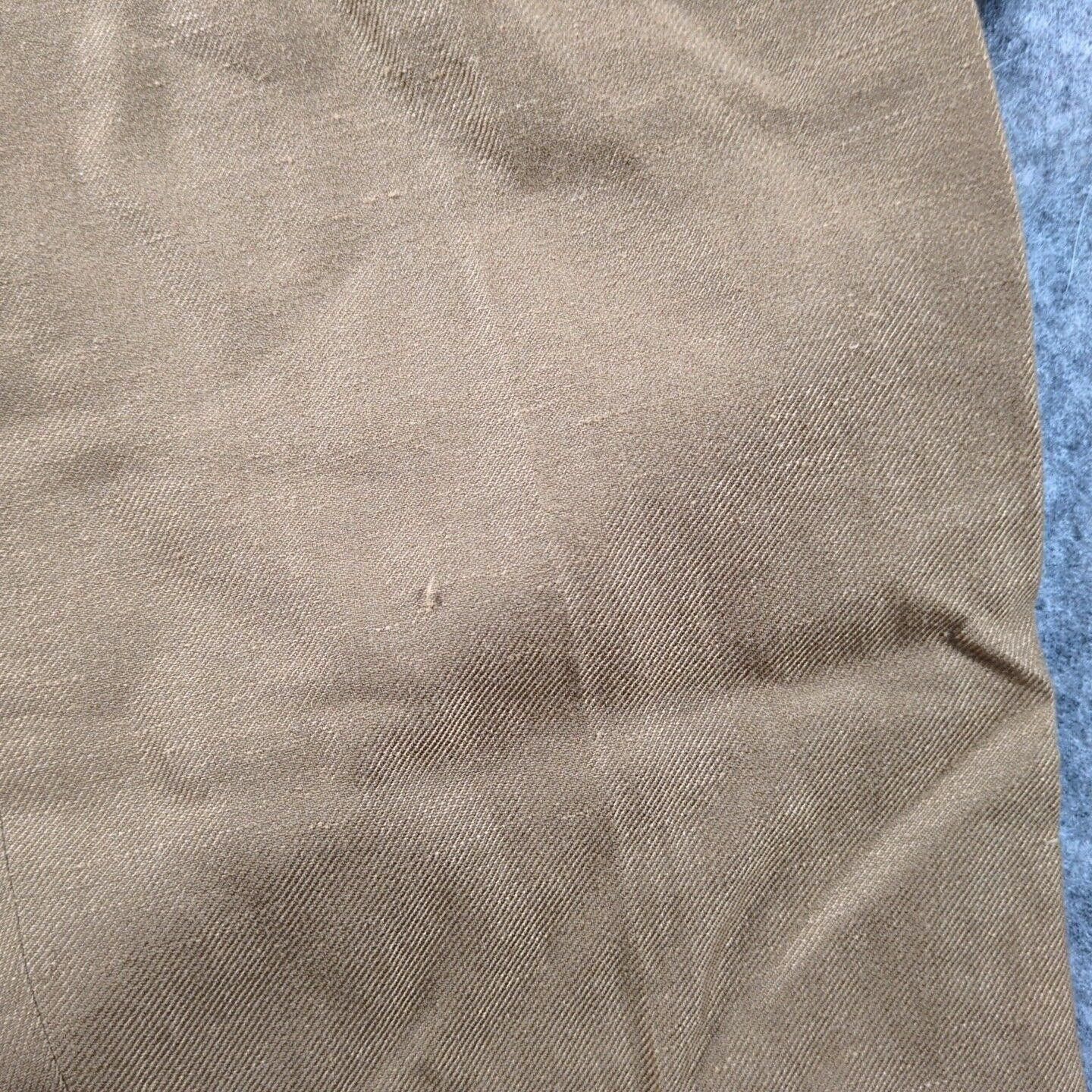 Markaware MARKAWARE Slacks Brown (26-30x25) Stretch Waist Wool Hemp Size US 30 / EU 46 - 4 Thumbnail