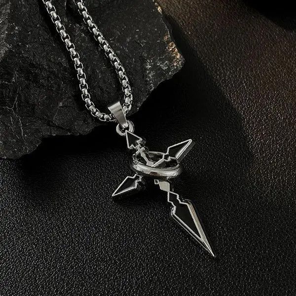 Japanese Brand Cross pendant men's necklace men's fashion brand Size ONE SIZE - 4 Thumbnail