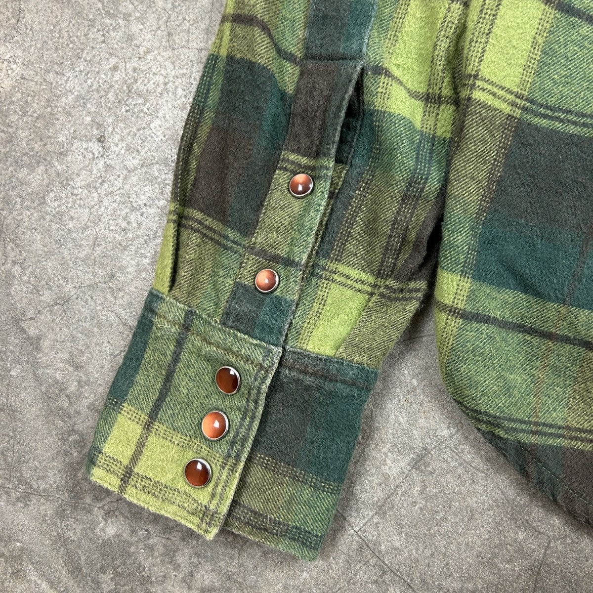 Japanese Brand Slyz. Japan - Western Shirt Green Size US M / EU 48-50 / 2 - 11 Thumbnail