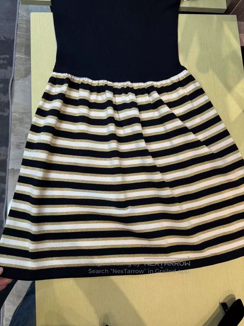 Valentino Valentino Knitted striped dress Size S / US 4 / IT 40 - 4 Thumbnail