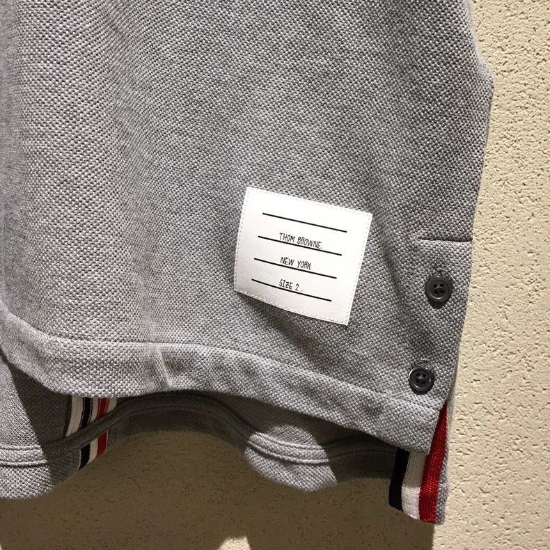 Thom Browne Thom Browne Turned-up polo shirt Size US M / EU 48-50 / 2 - 4 Thumbnail