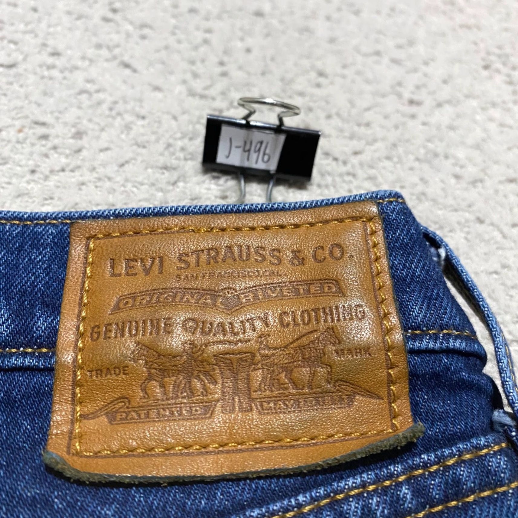 Levi's Levi's Jeans Mens 30x29 Blue Denim Medium Wash Relaxed Straight Button Fly Regular Mens Size US 30 / EU 46 - 3 Thumbnail