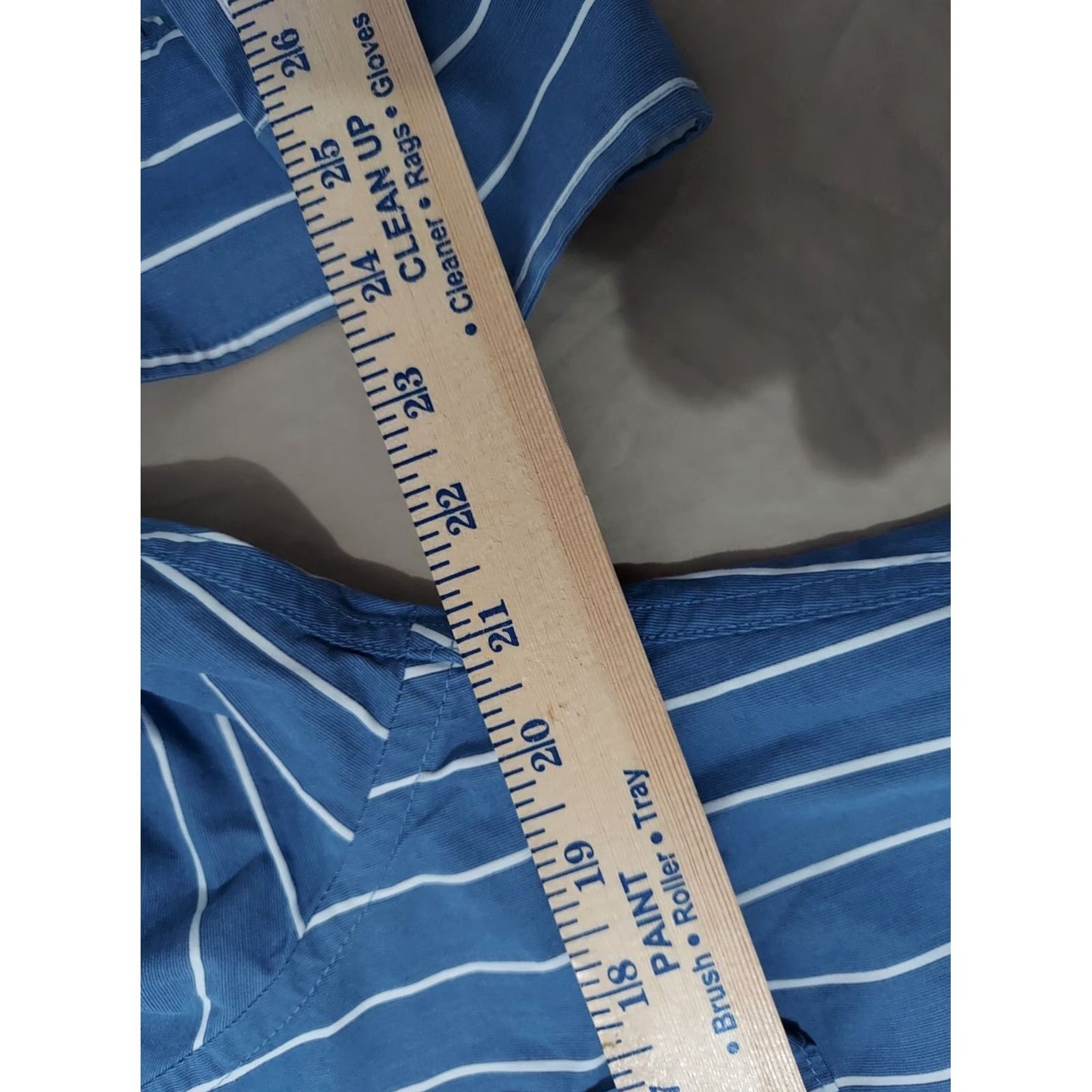 Abercrombie & Fitch VINTAGE Abercrombie & Fitch Mens Dress Shirt L Large Blue Button Cotton Shirt Mens Large Blue Cotton Button-Up Size 42R - 5 Thumbnail