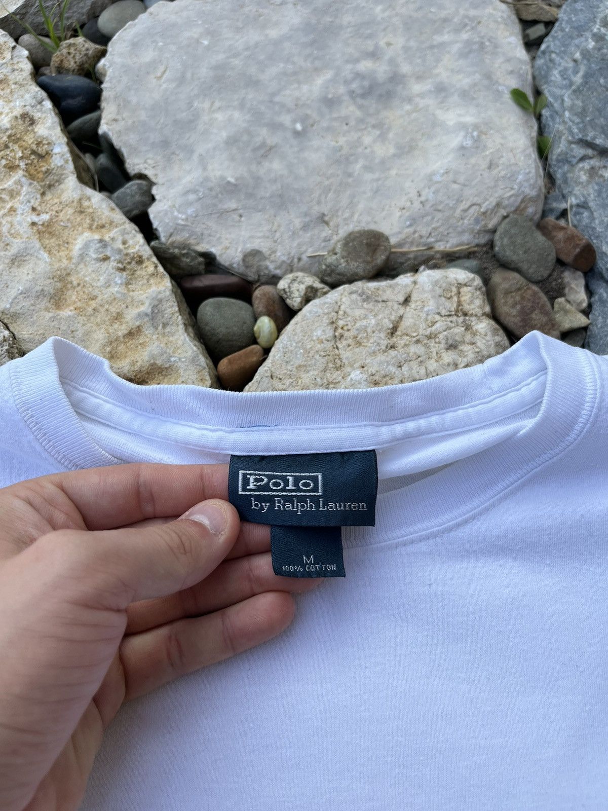 Polo Ralph Lauren × Ralph Lauren × Vintage Vintage 90s Polo Ralph Lauren plain basic tee t-shirt casual Size US M / EU 48-50 / 2 - 11 Thumbnail