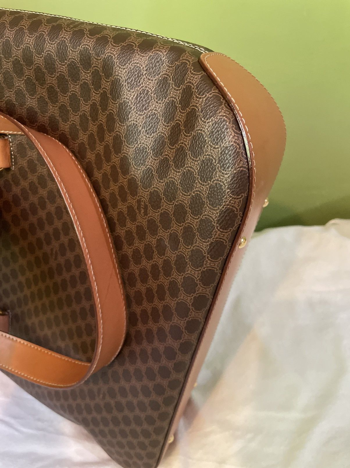 Celine Celine Brown Macadam Tote Bag Size ONE SIZE - 7 Thumbnail
