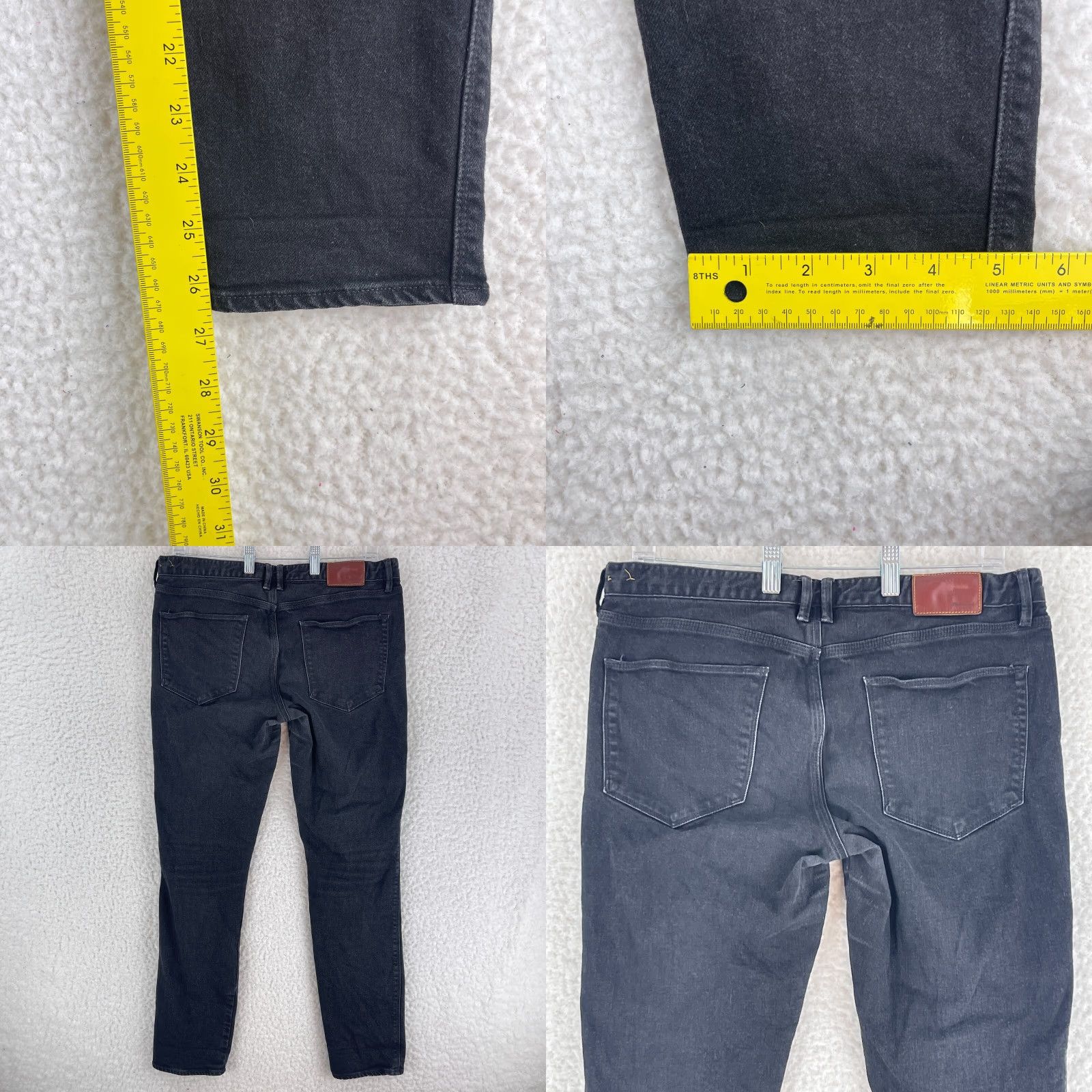 Madewell Madewell Jeans Womens Size 30 Black Denim Skinny Leg Mid-Rise Casual Stretch Size 30" / US 8 / IT 44 - 8 Thumbnail