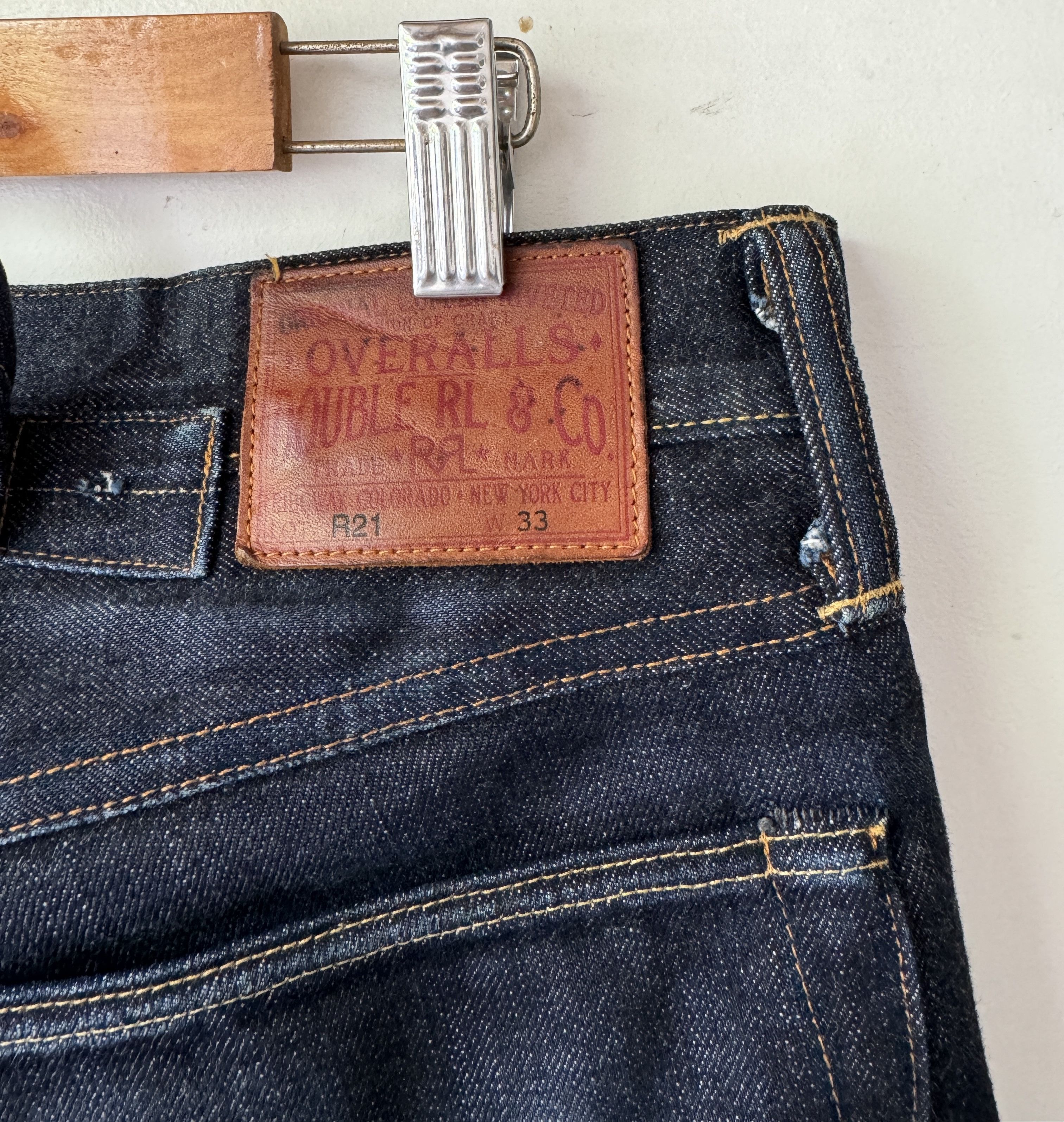 RRL Ralph Lauren RRL DOUBLE RL TYPE 21 SELVEDGE JEANS Size US 33 - 7 Thumbnail