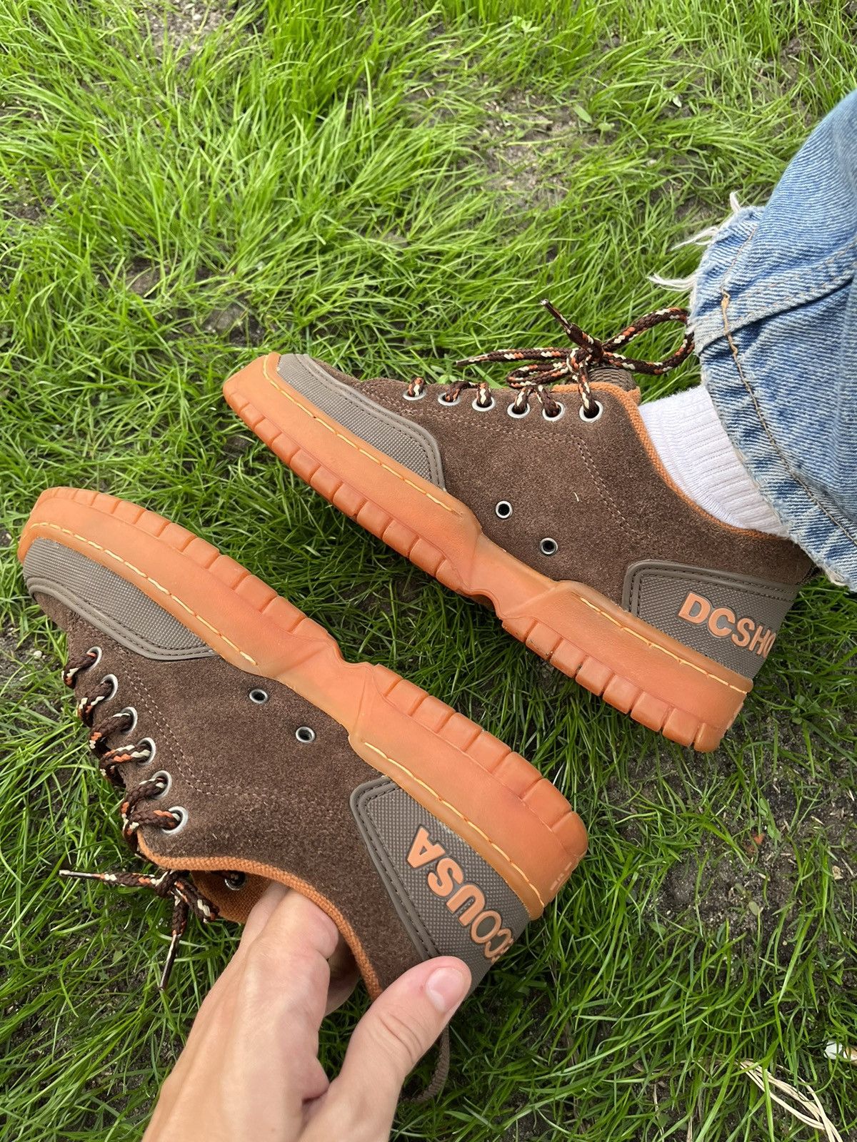 image of 1997 Dc Shoes Clocker 2 in Brown, Men's (Size 7.5)