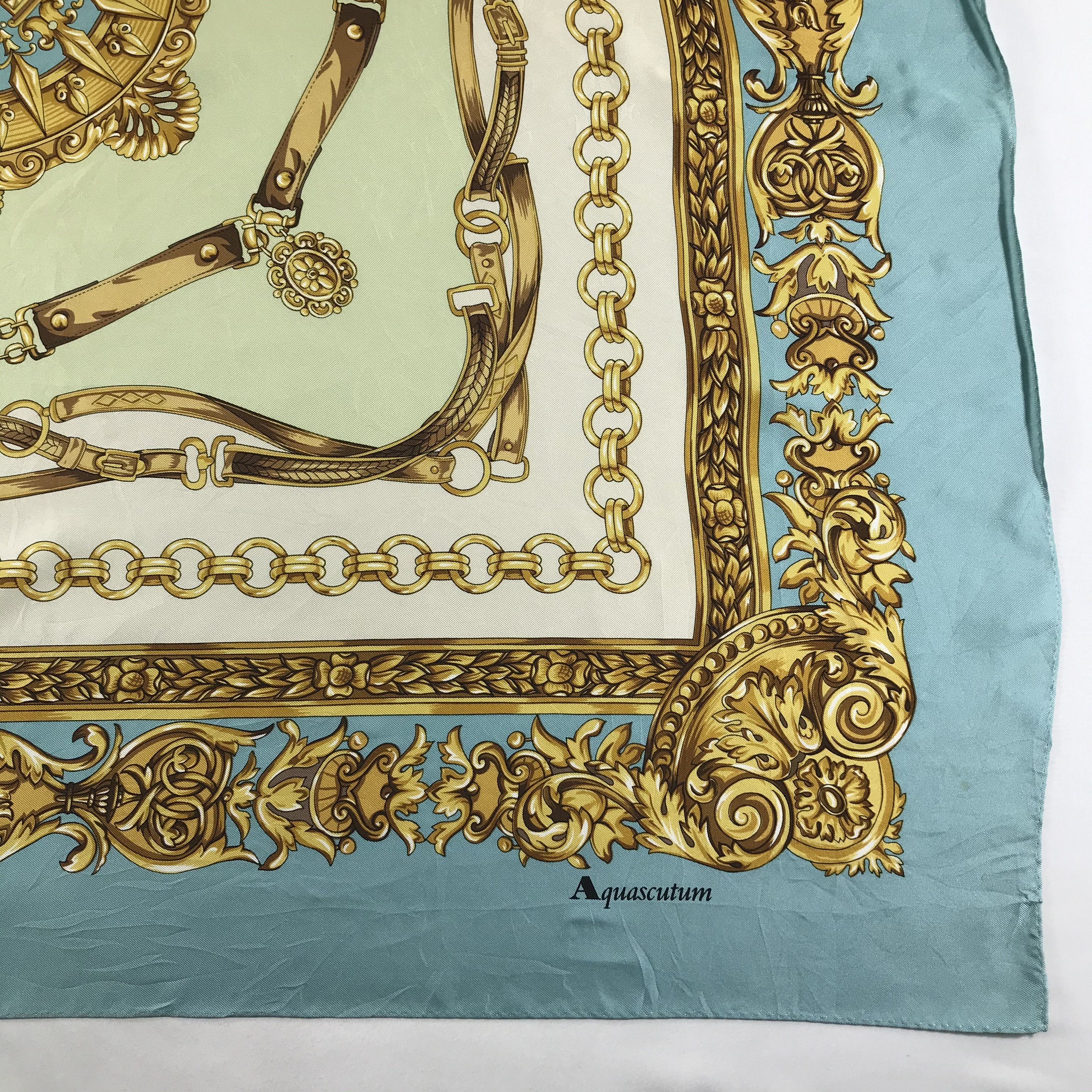 Aquascutum Vintage Aquascutum Silk Scarf Size ONE SIZE - 4 Thumbnail