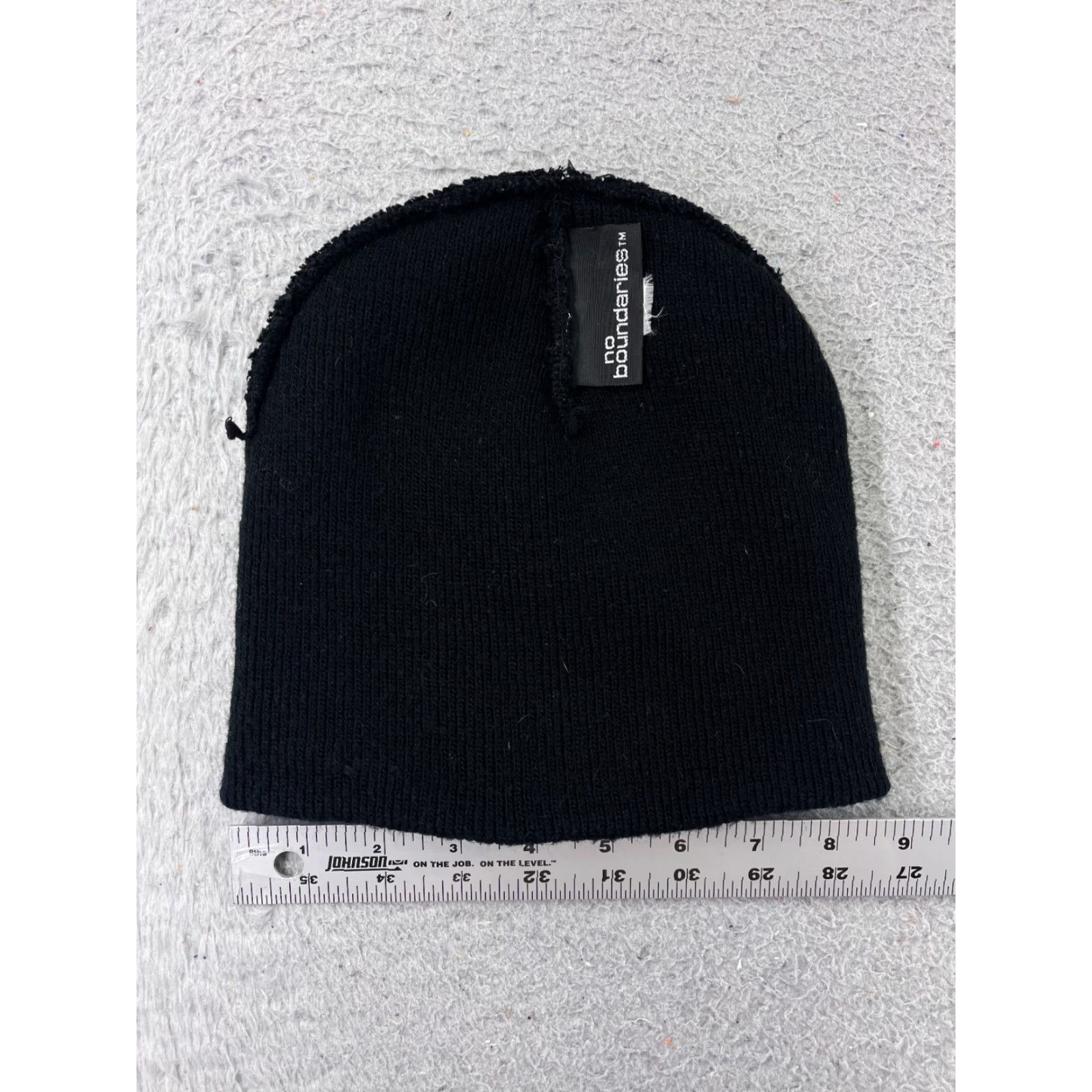 Vintage VINTAGE No Boundaries Beanie Toque Adult 4-7 Black Embroidered Snake Acrylic Skate Beach Size ONE SIZE - 6 Thumbnail